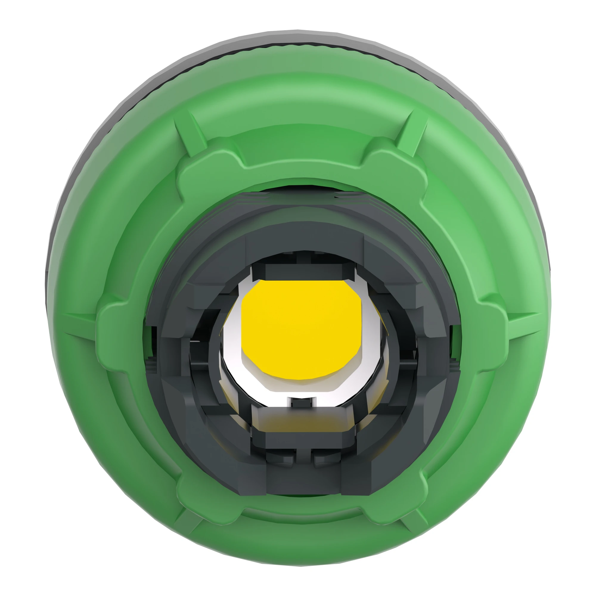 Schneider Electric ZB5FH83C0 Illuminated Push Button, Front Element, Harmony XB5F, Plastic, 30mm, Light Grey, Yellow, Prominent, Unlabeled, Latching (img_002) Schneider Electric ZB5FH83C0 Illuminated Push Button, Front Element, Harmony XB5F, Plastic, 30mm, Light Grey, Yellow, Prominent, Unlabeled, Latching (img_002)