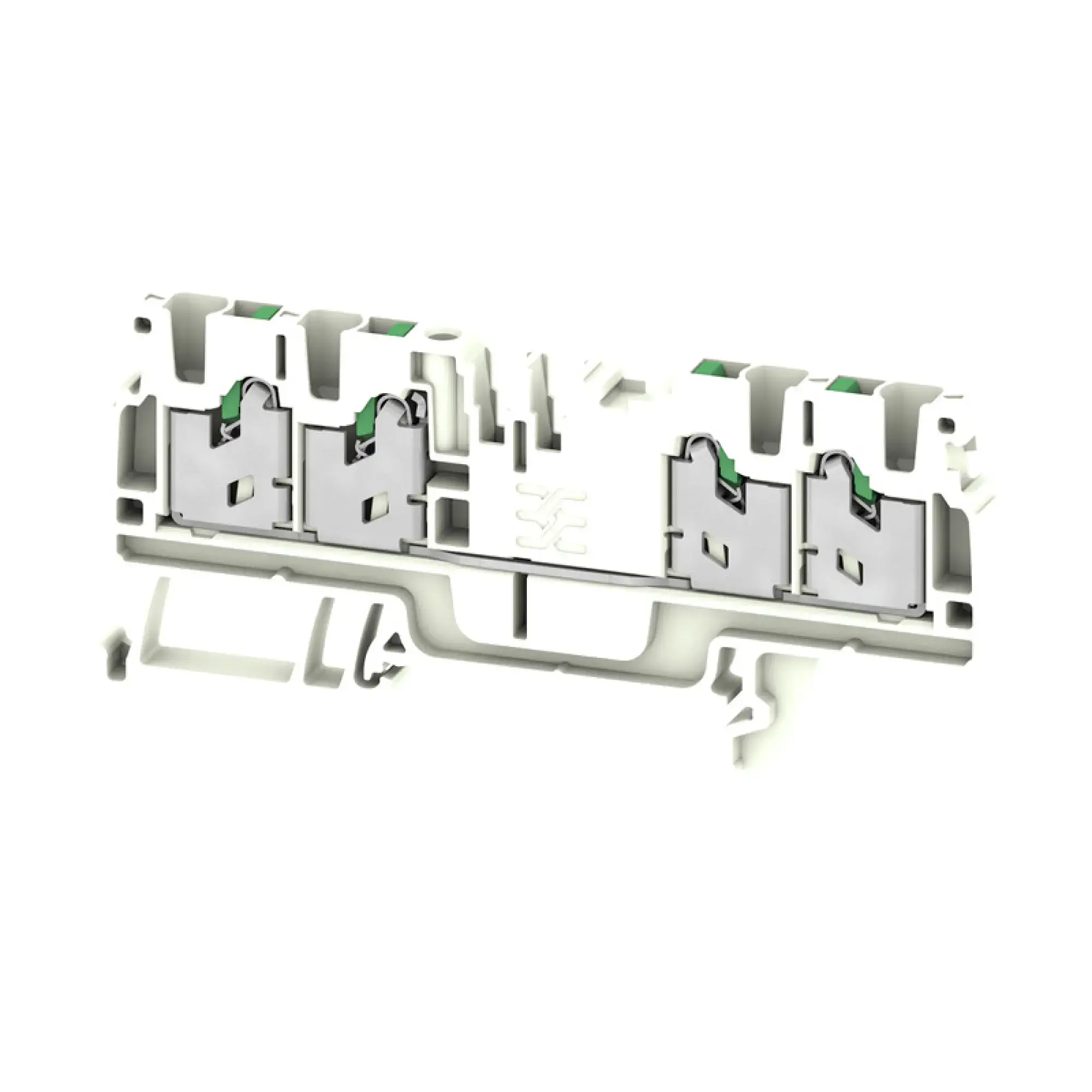 Weidmüller 3109380000 Feed-through terminal block, SNAP IN, white, 2.5 mm², 24 A, 800 V, Number of connections: 4 S4C 2.5 WT (img_001) Weidmüller 3109380000 Feed-through terminal block, SNAP IN, white, 2.5 mm², 24 A, 800 V, Number of connections: 4 S4C 2.5 WT (img_001)