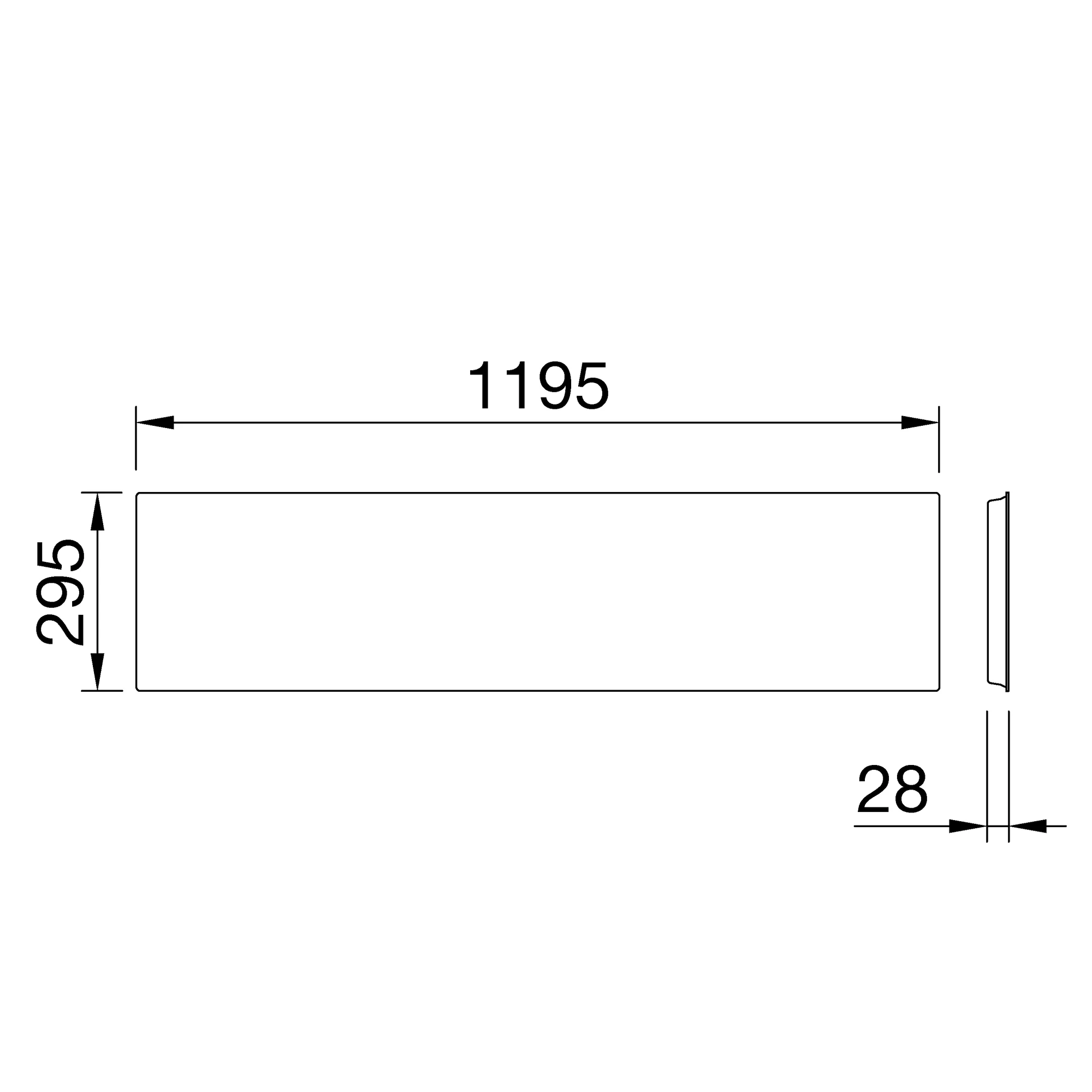 GEWISS GWF1610LT830 ELIA Panel Backlit 300 x 1200 3000K CRI80 ON/OFF opale Abdeckung (img_002)