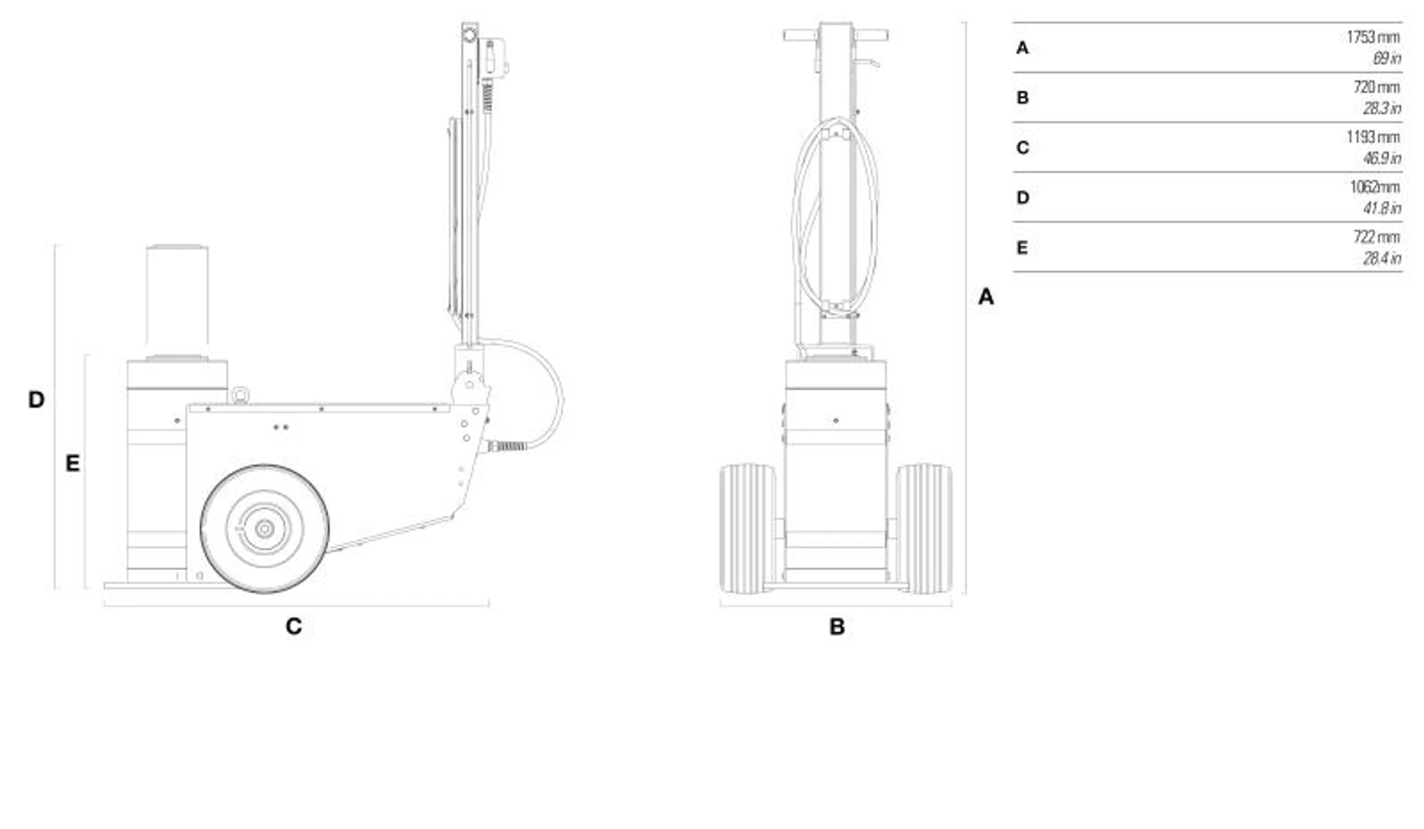 Cattini M100/72-ATLAS MAMMUT Oil-Pneumatic Jacks load capacity= 100 t.; pistons=1; min. height = 720.00 mm (img_004) Cattini M100/72-ATLAS MAMMUT Oil-Pneumatic Jacks load capacity= 100 t.; pistons=1; min. height = 720.00 mm (img_004)