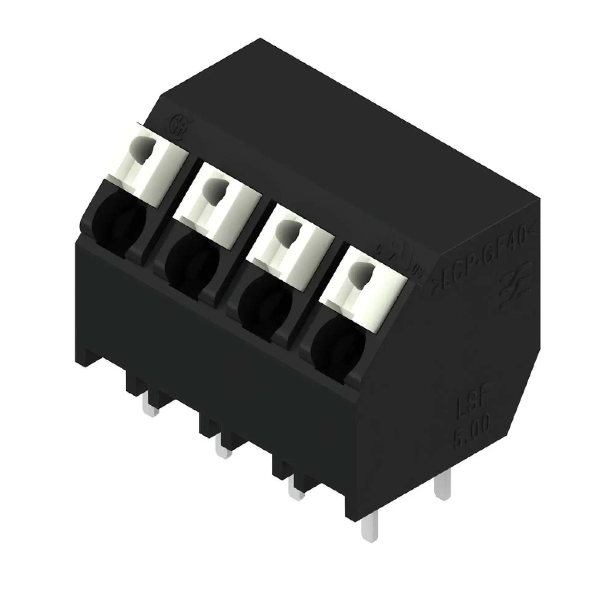 Weidmüller 1884380000 PCB terminal, 320 V, 17.5 A, Pitch in mm: 5.00, 1.5 mm², Number of poles: 4, PUSH IN with actuator, THT/THR solder connection, 135°, Tube (img_001) Weidmüller 1884380000 PCB terminal, 320 V, 17.5 A, Pitch in mm: 5.00, 1.5 mm², Number of poles: 4, PUSH IN with actuator, THT/THR solder connection, 135°, Tube (img_001)