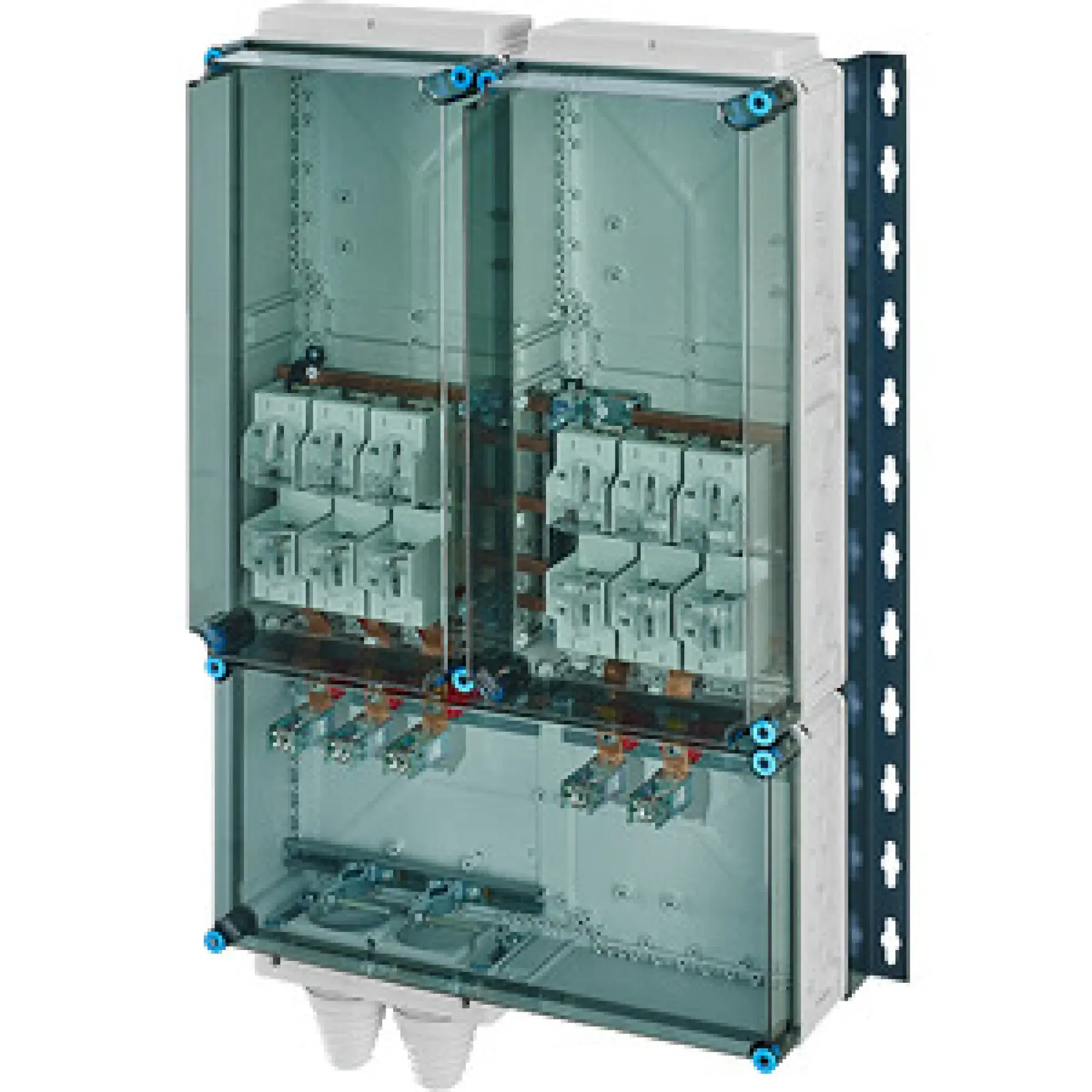 Hensel 20001514 anschlussfertiger Verteiler 2x3xNH 1 , 250 A, 5pol. Sammelsch. 250A Mi AS 6242 (img_001) Hensel 20001514 anschlussfertiger Verteiler 2x3xNH 1 , 250 A, 5pol. Sammelsch. 250A Mi AS 6242 (img_001)