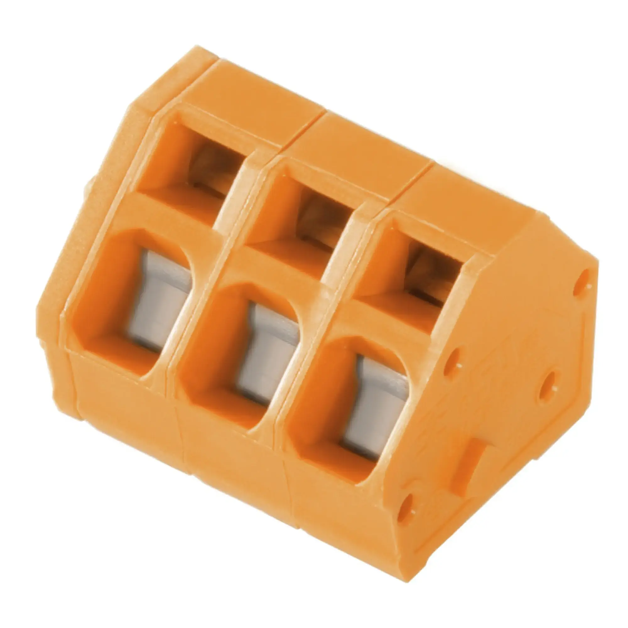 Weidmüller 1913820000 PCB terminal, 320 V, 24 A, Pitch in mm: 5.00, 2.5 mm², Number of poles: 3, Tension-clamp connection, THT solder connection, 135°, Box (img_001) Weidmüller 1913820000 PCB terminal, 320 V, 24 A, Pitch in mm: 5.00, 2.5 mm², Number of poles: 3, Tension-clamp connection, THT solder connection, 135°, Box (img_001)