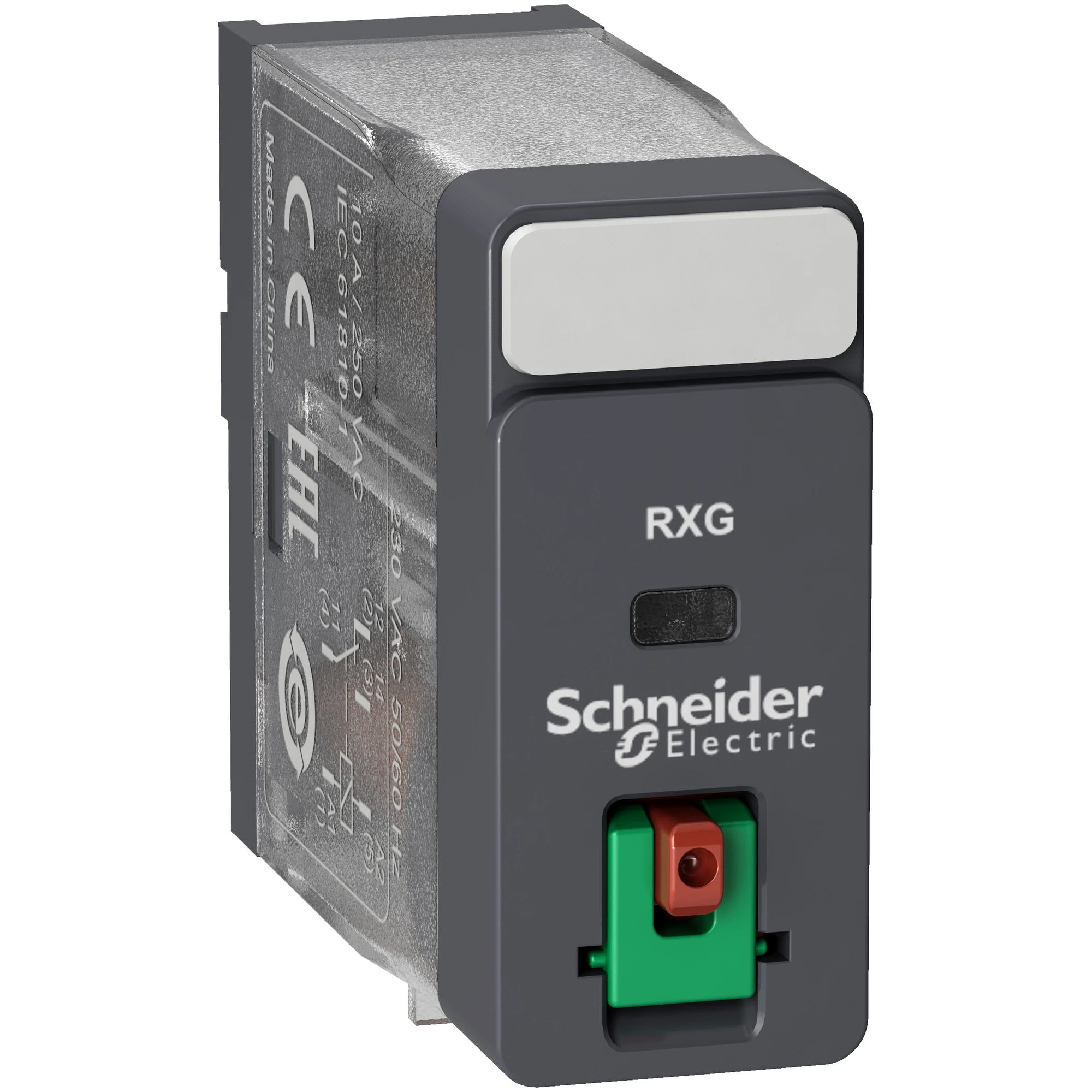 Schneider Electric RXG11P7 Plug-in Interface Relay RXG, 1 C/O, 10 A, 230VAC, without LED, with test button (img_001) Schneider Electric RXG11P7 Plug-in Interface Relay RXG, 1 C/O, 10 A, 230VAC, without LED, with test button (img_001)