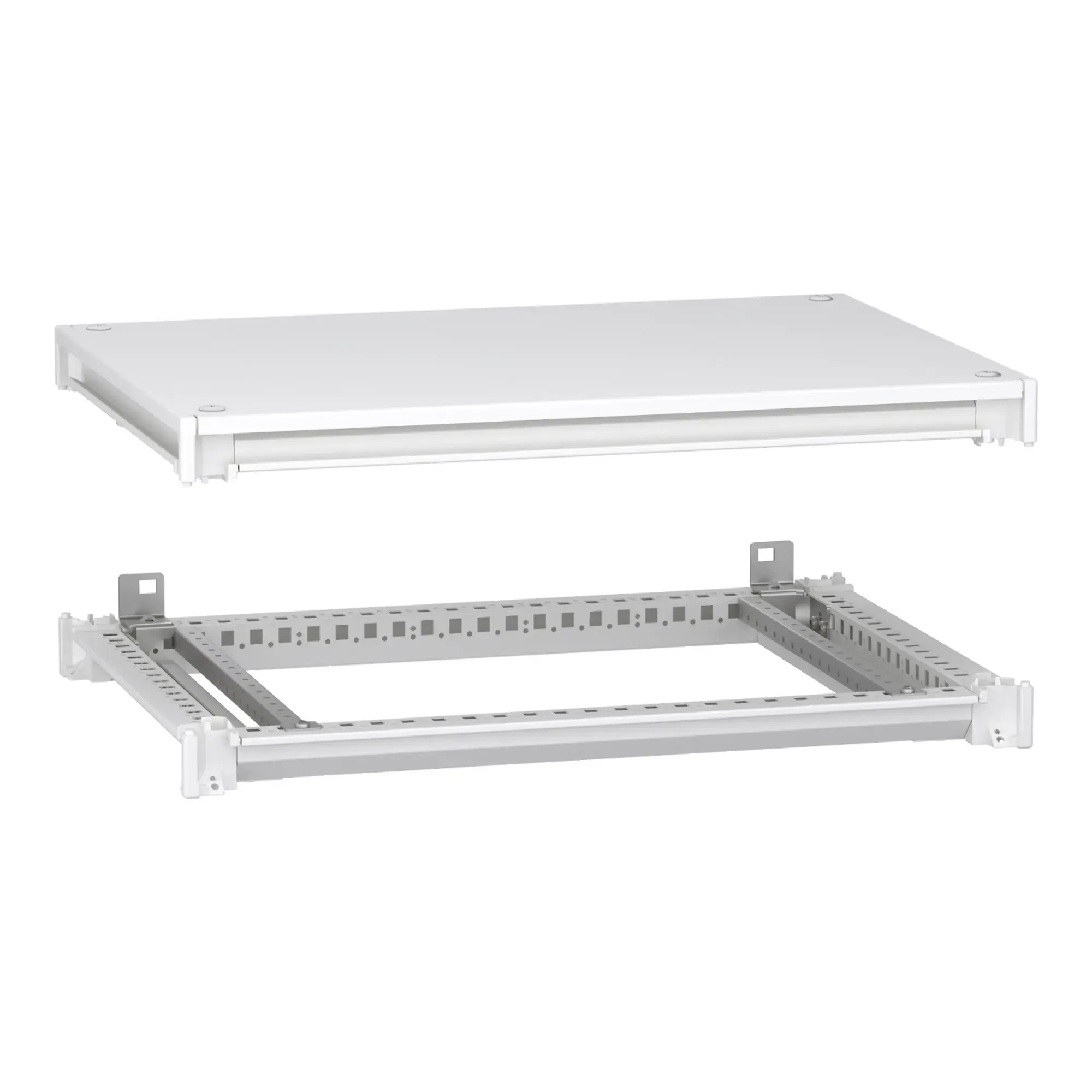 Schneider Electric NSYSFNC75ED Lower and upper frame, PrismaSeT HD, for electrical enclosure W 700 x D 500 mm, including roof, RAL9003 (img_002) Schneider Electric NSYSFNC75ED Lower and upper frame, PrismaSeT HD, for electrical enclosure W 700 x D 500 mm, including roof, RAL9003 (img_002)