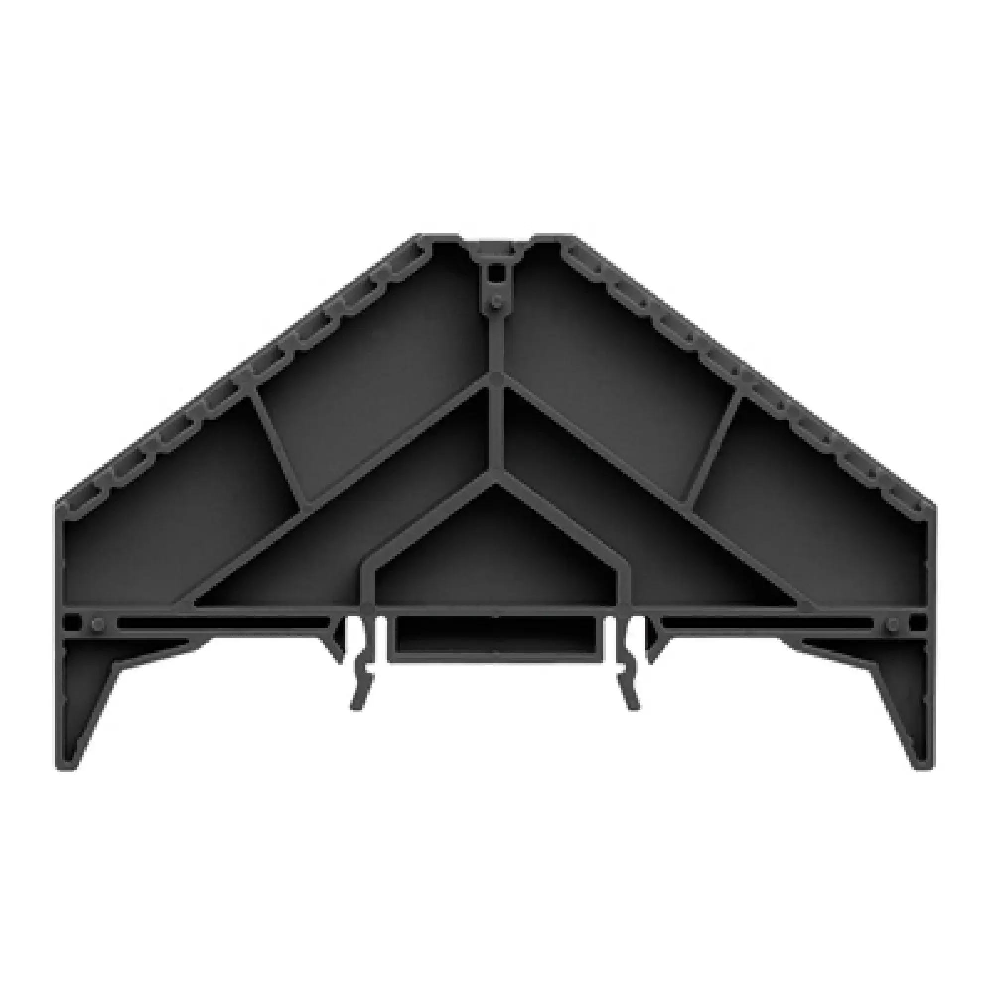 Weidmüller 1173570000 Marker holder (terminal), P-series, Number of levels: 8, TS 35 x 15, black (img_001)