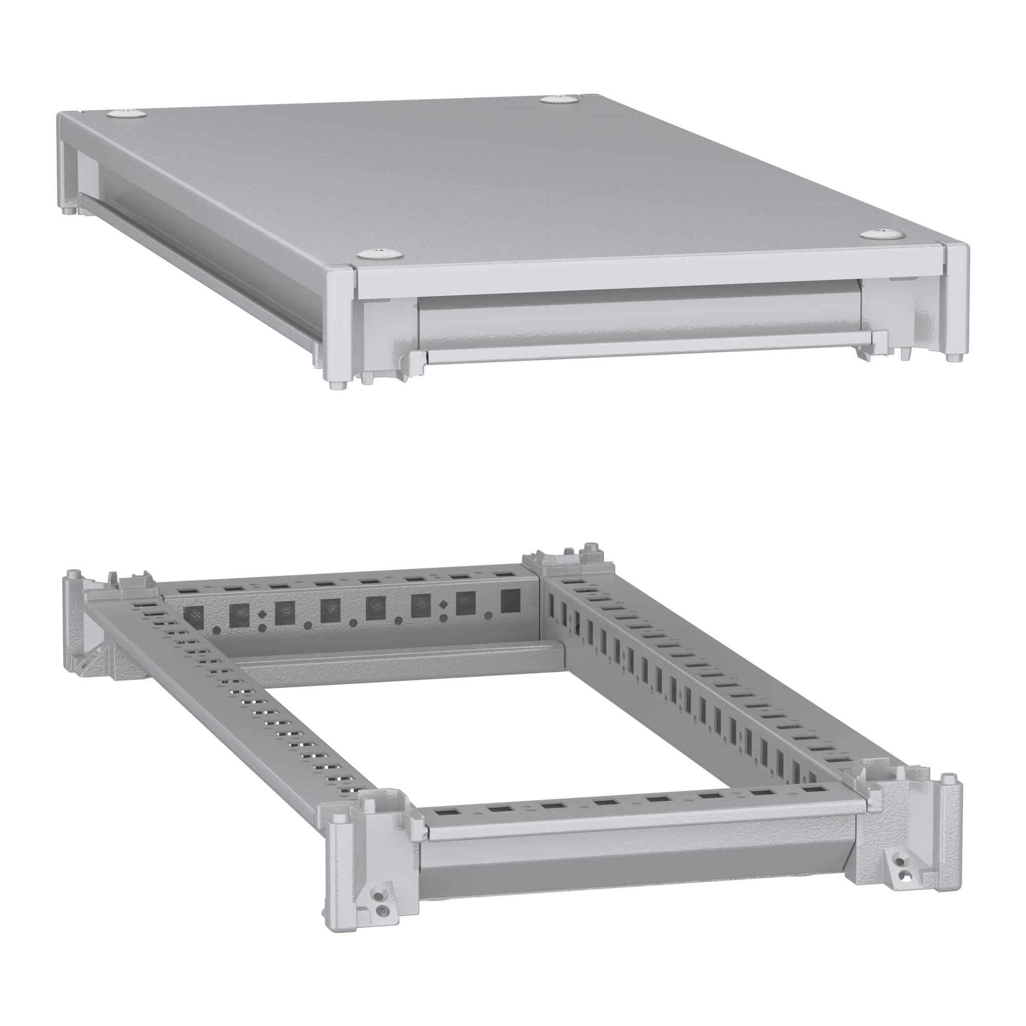Schneider Electric NSYSFNC36 Lower and upper frame, PanelSeT SFN, for electrical enclosures W 300 x D 600 mm, including roof (img_001)