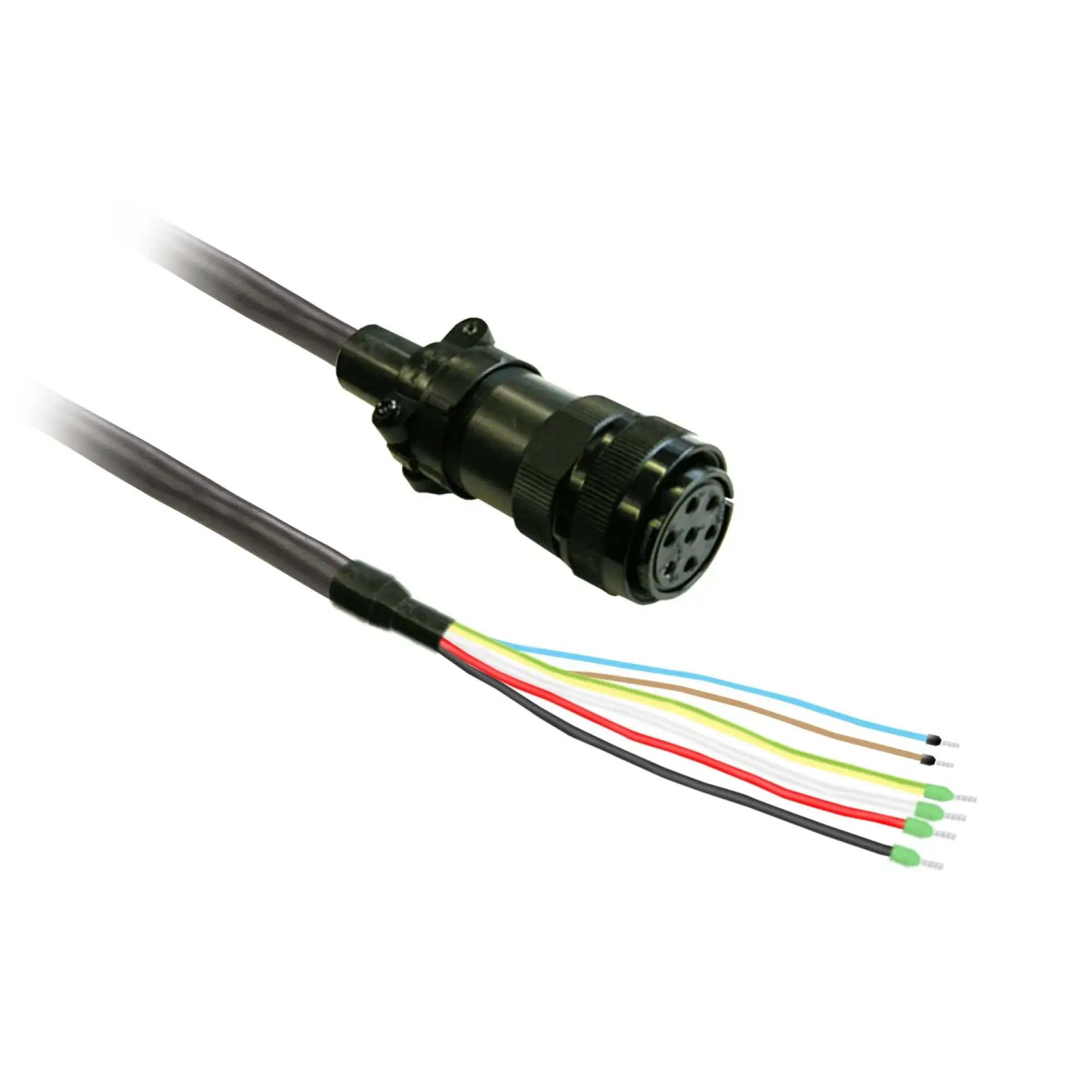 Schneider Electric VW3M5D6FR50 Power cable 5m shielded, 4x6mm2, BCH2 MIL connector with brake (img_002)