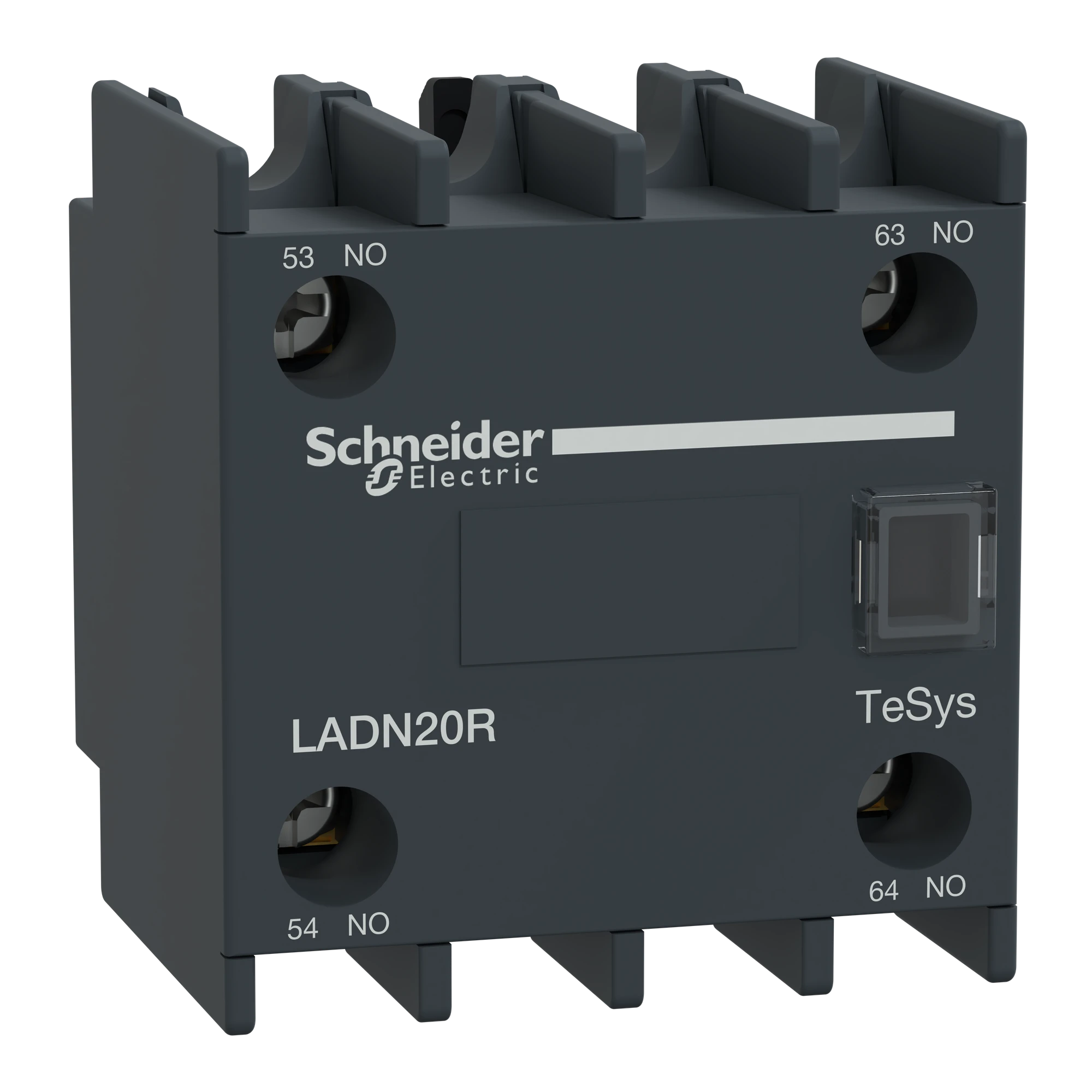 Schneider Electric LADN20R Auxiliary contact block, TeSys Deca, 2NO, screw terminals (img_001)