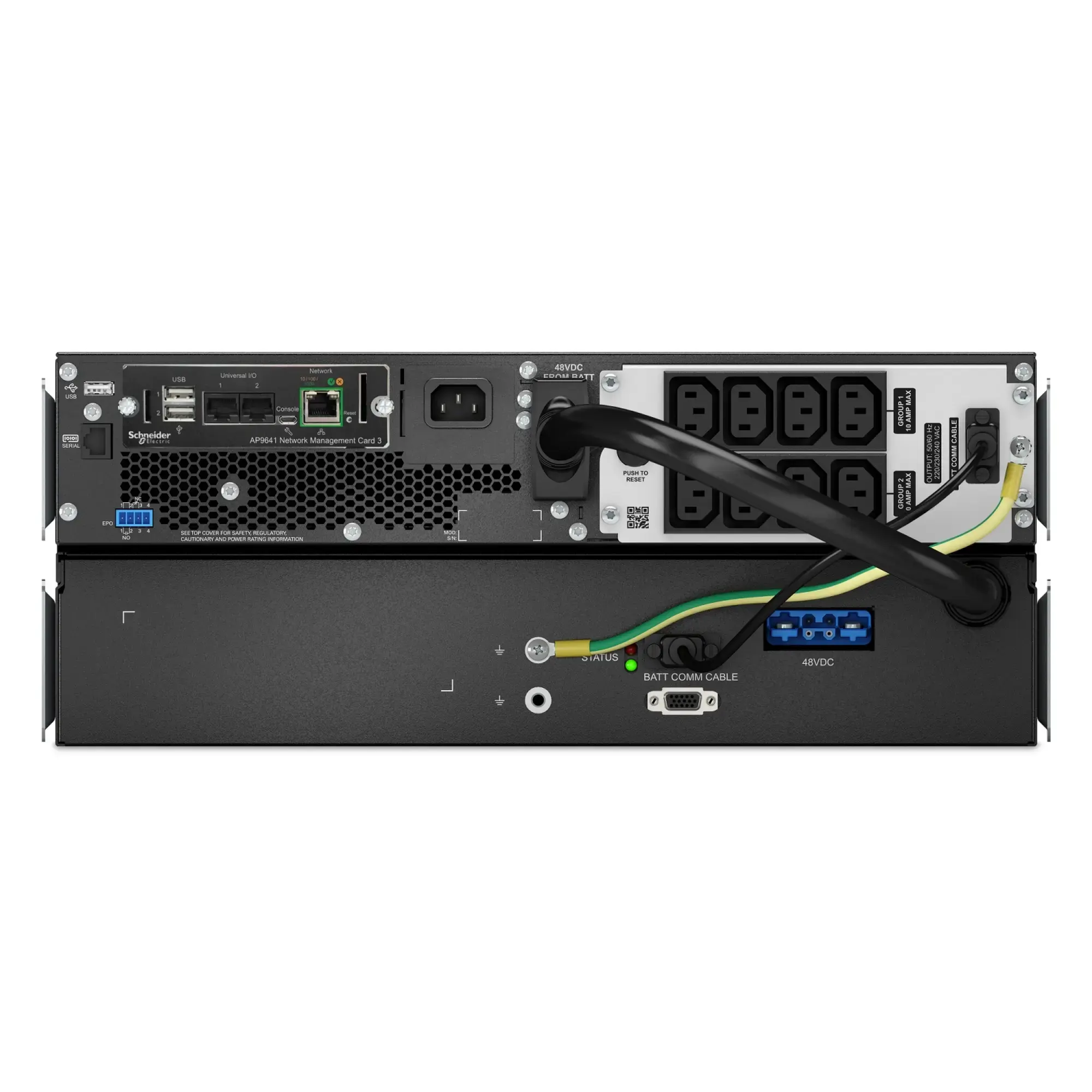 APC SRTL1000RM4UXLI-NC APC Smart-UPS On-Line, 1000VA, Lithium-Ionen, Rackmontage 4HE, 230V, 8x C13 IEC-Ausgänge, Netzkarte, SmartSlot, verlängerte Laufzeit, Rack-Einbausatz (img_001) APC SRTL1000RM4UXLI-NC APC Smart-UPS On-Line, 1000VA, Lithium-Ionen, Rackmontage 4HE, 230V, 8x C13 IEC-Ausgänge, Netzkarte, SmartSlot, verlängerte Laufzeit, Rack-Einbausatz (img_001)