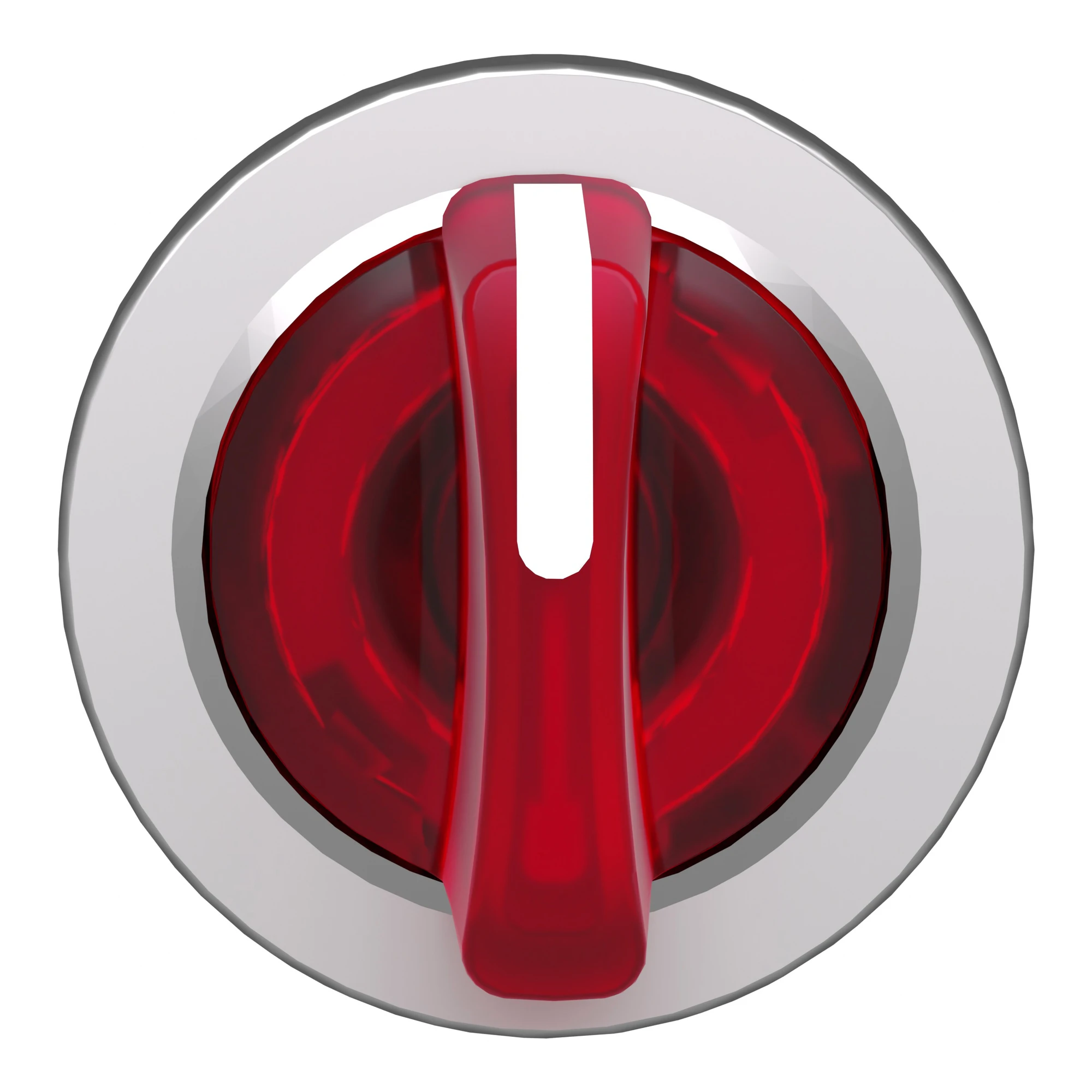 Schneider Electric ZB4FK1343 Illuminated Selector Switch, Front Element, Harmony XB4F, Metal, 30mm, Red, for Universal LED, 3 Positions, Latching (img_005)