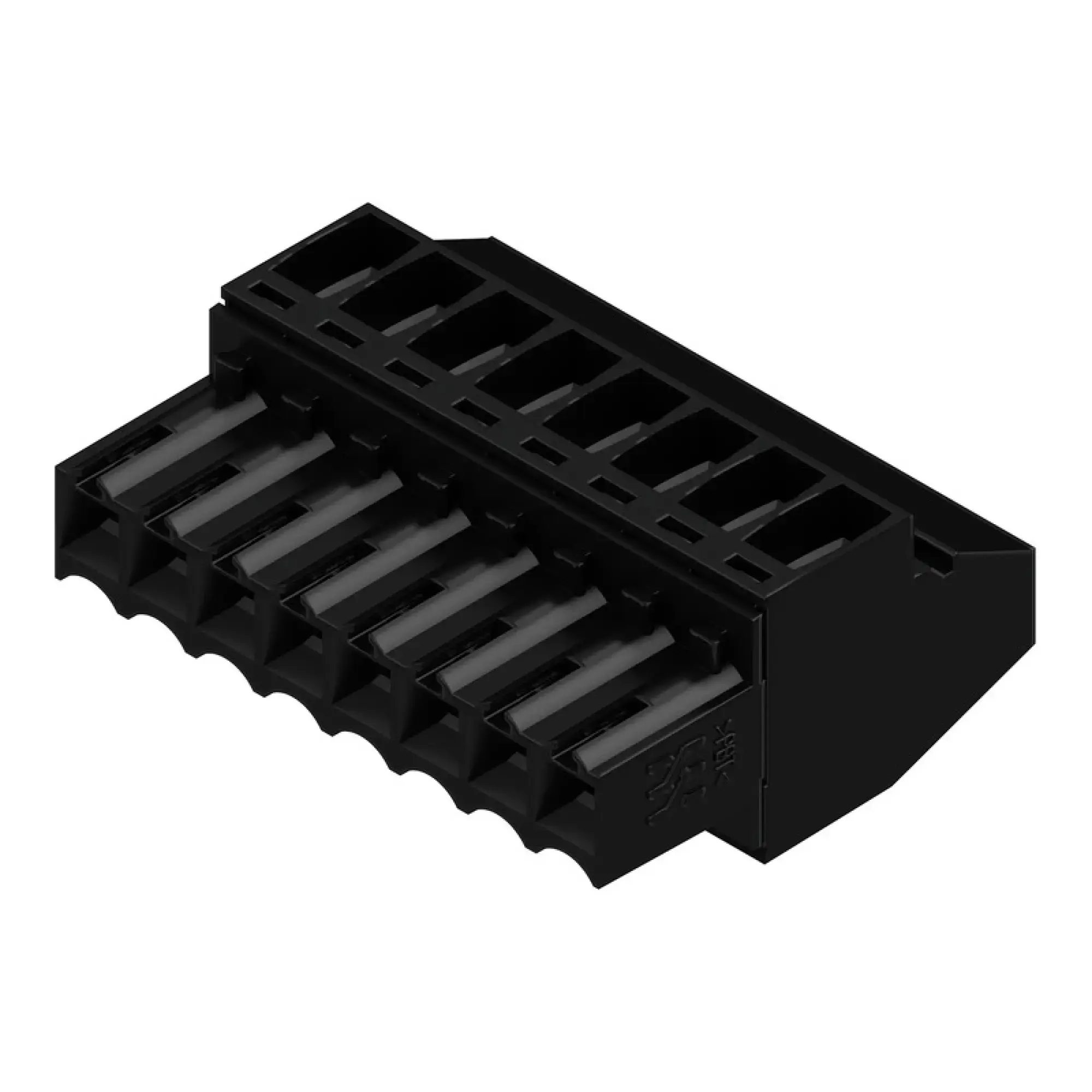 Weidmüller 1638840000 PCB connector (wire connection), 160 V, 12 A, Pitch in mm: 3.50, 1.5 mm², Number of poles: 8, Clamping yoke connection, Box (img_001)