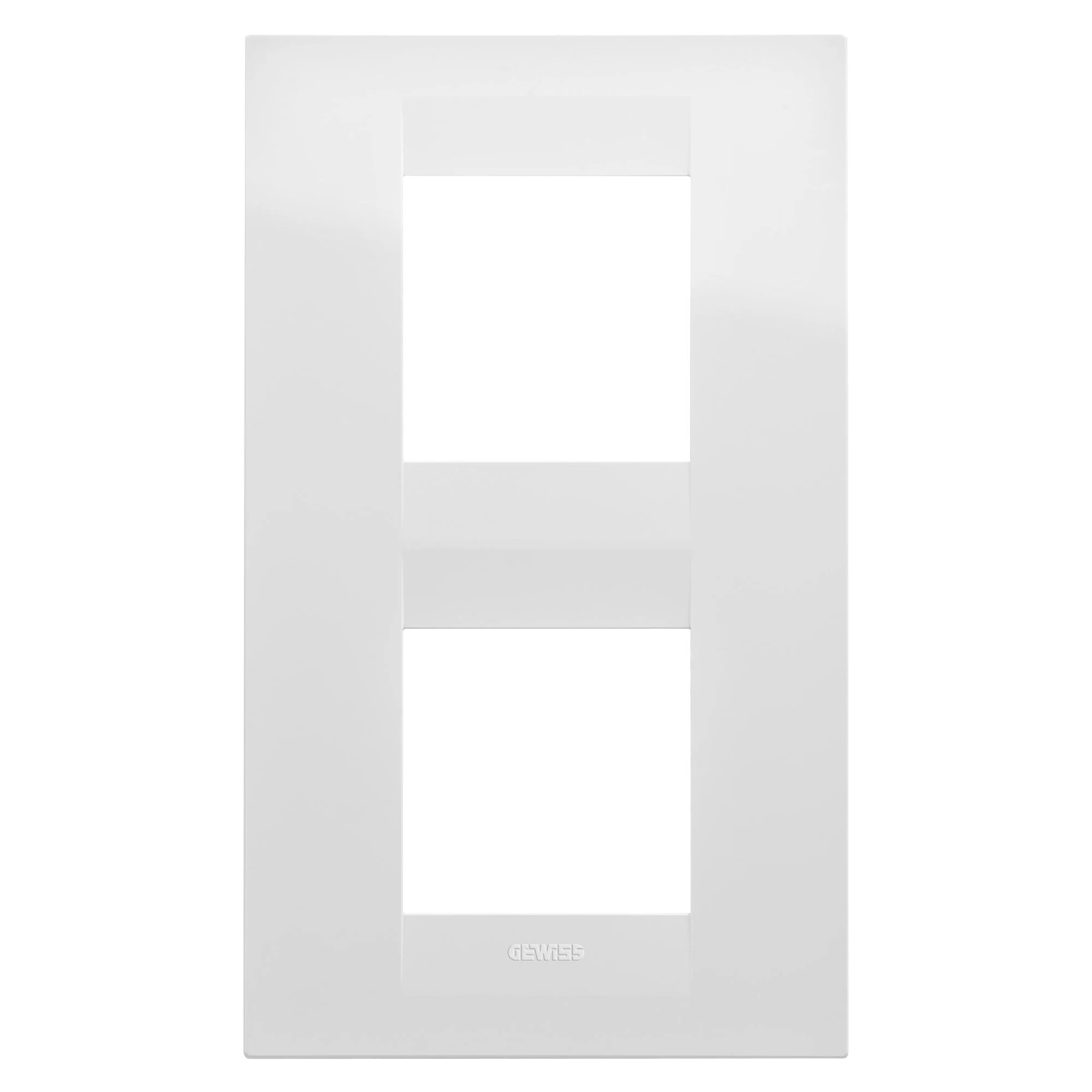 GEWISS GW16424TB GEO INTERNATIONAL PLATE - IN TECHNOPOLYMER - 2+2 MODULES VERTICAL - WHITE - CHORUSMART (img_001) GEWISS GW16424TB GEO INTERNATIONAL PLATE - IN TECHNOPOLYMER - 2+2 MODULES VERTICAL - WHITE - CHORUSMART (img_001)