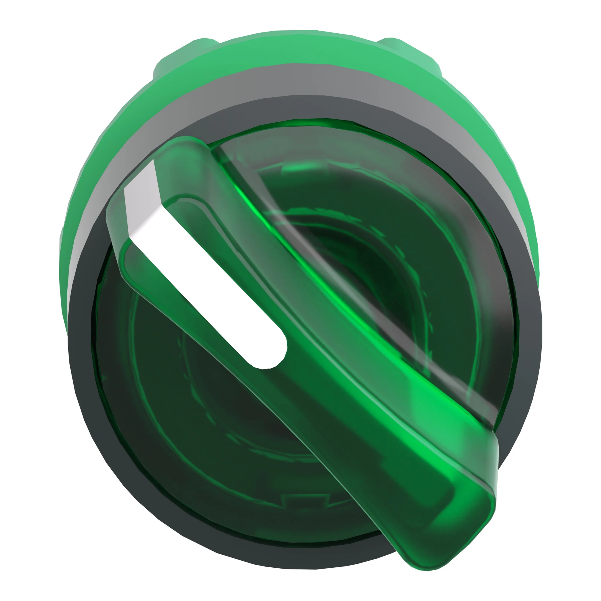 Schneider Electric ZB5AK1233 Illuminated selector switch, front element, Harmony XB5, plastic, 22mm green, for universal LED, 2 positions, latching (img_005)