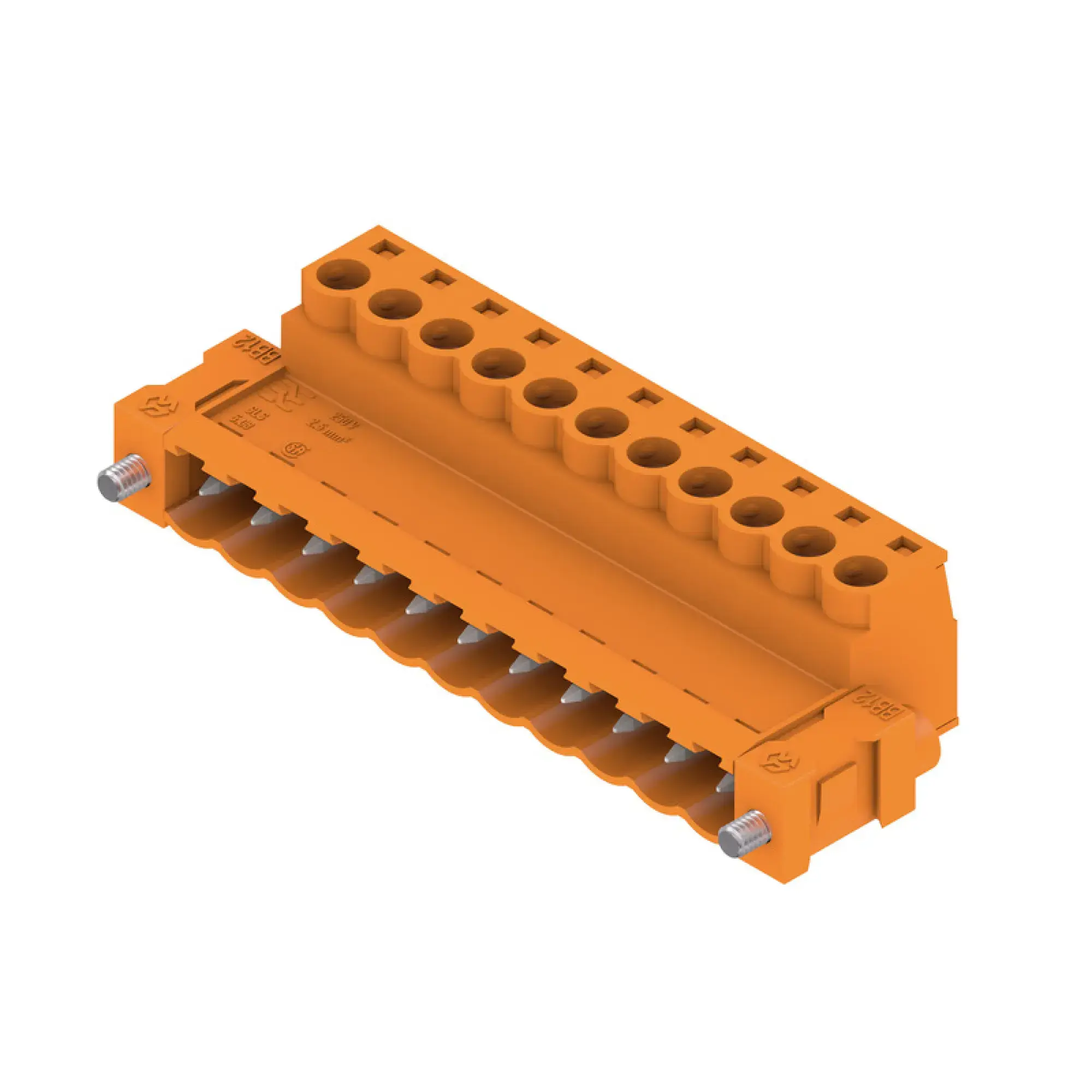 Weidmüller 1846300000 PCB connector (wire connection), 320 V, 21.5 A, Pitch in mm: 5.08, 3.31 mm², Number of poles: 11, Clamping yoke connection, Box (img_001)