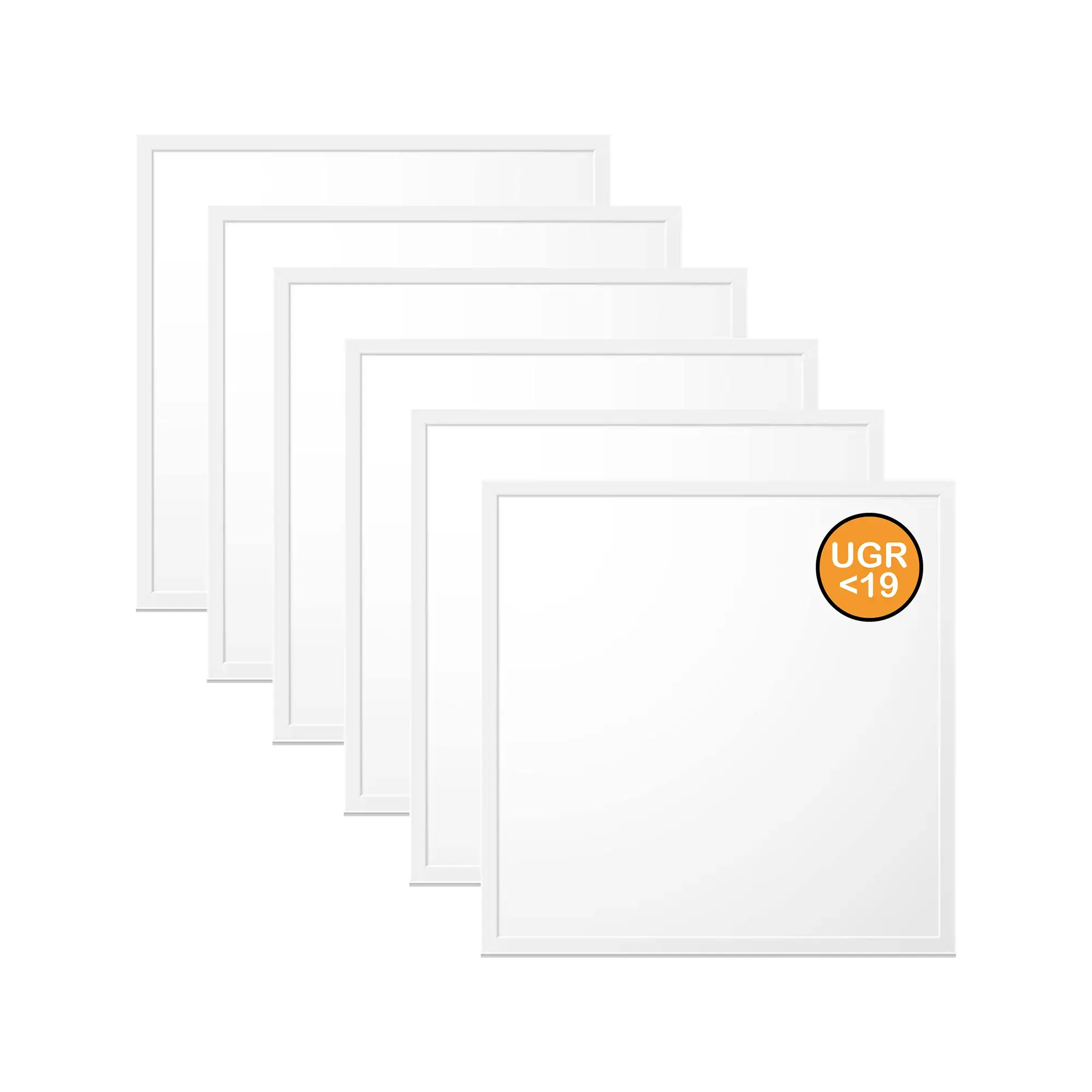 WSU Lights WS000001528-6 6-pack LED Panel, 62x62, neutral white 4000K, 40W, 4400lm, UGR