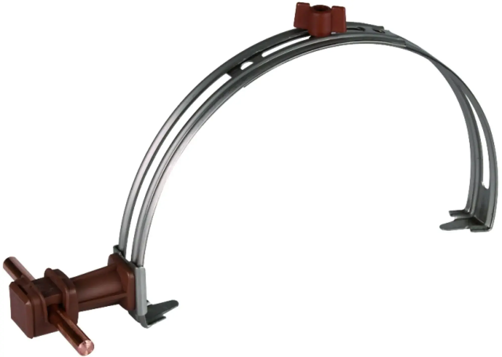 Dehn 204913 Roof conductor holder adj. StSt w. DEHNsnap H 36mm plastic brown f. Rd 8mm (img_001) Dehn 204913 Roof conductor holder adj. StSt w. DEHNsnap H 36mm plastic brown f. Rd 8mm (img_001)