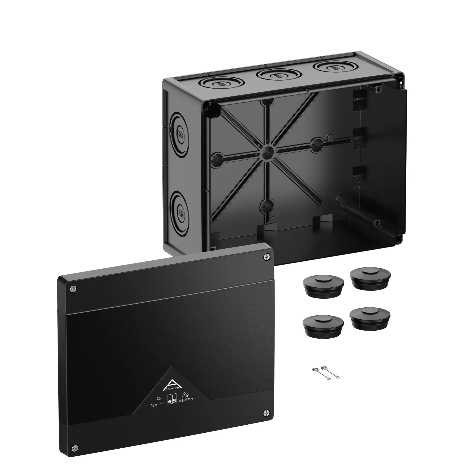 Spelsberg 42500001 Junction box, Type of protection IP66/IP67/IP69, max. 25², IK09, Protection class II, Ui 1000V AC, Ui 1000V DC, DLG, DNV, VDE, Halogen free (img_001)