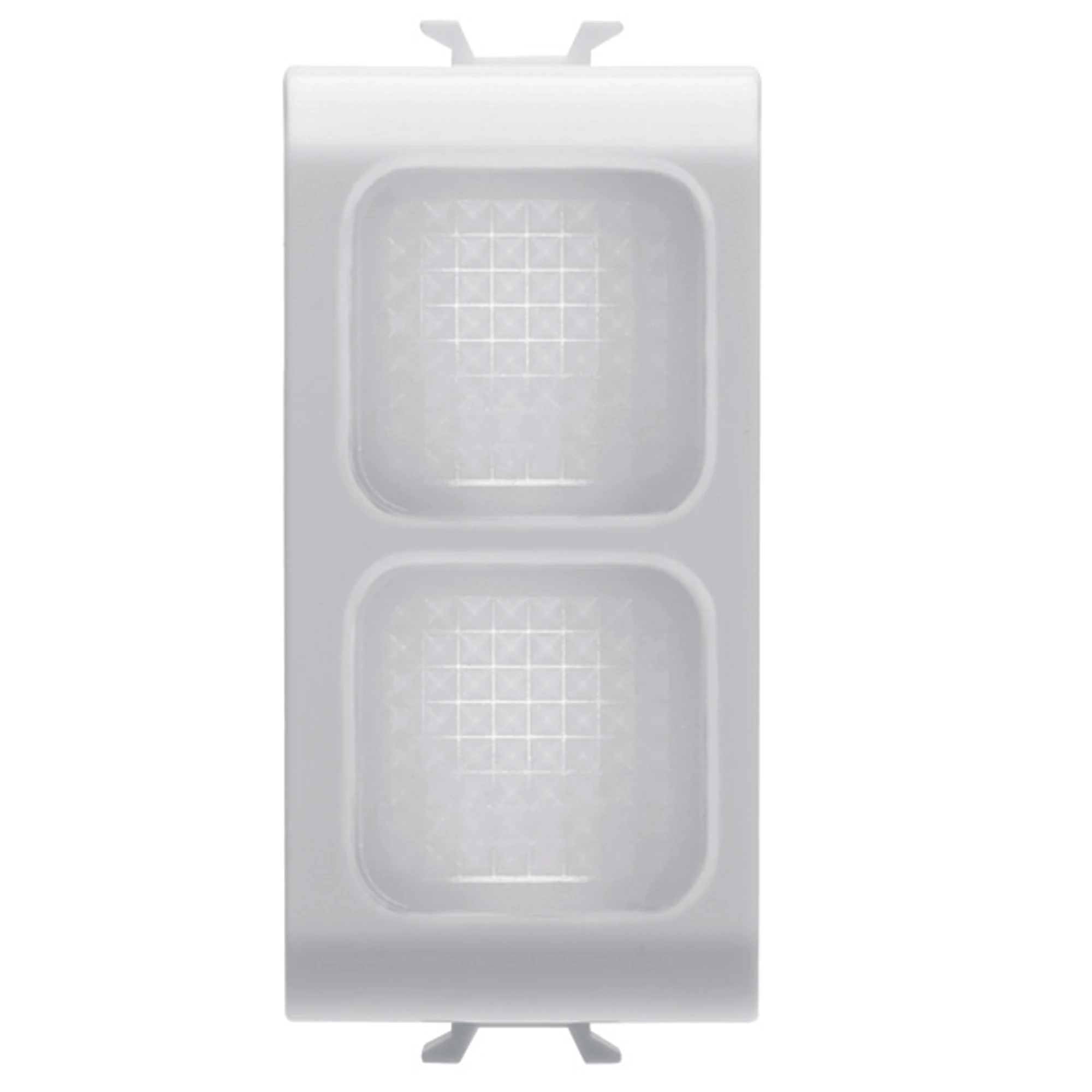 GEWISS GW10628 Lichtsignal mit zwei Abdeckungen Transparent 1M Weiss (img_001)