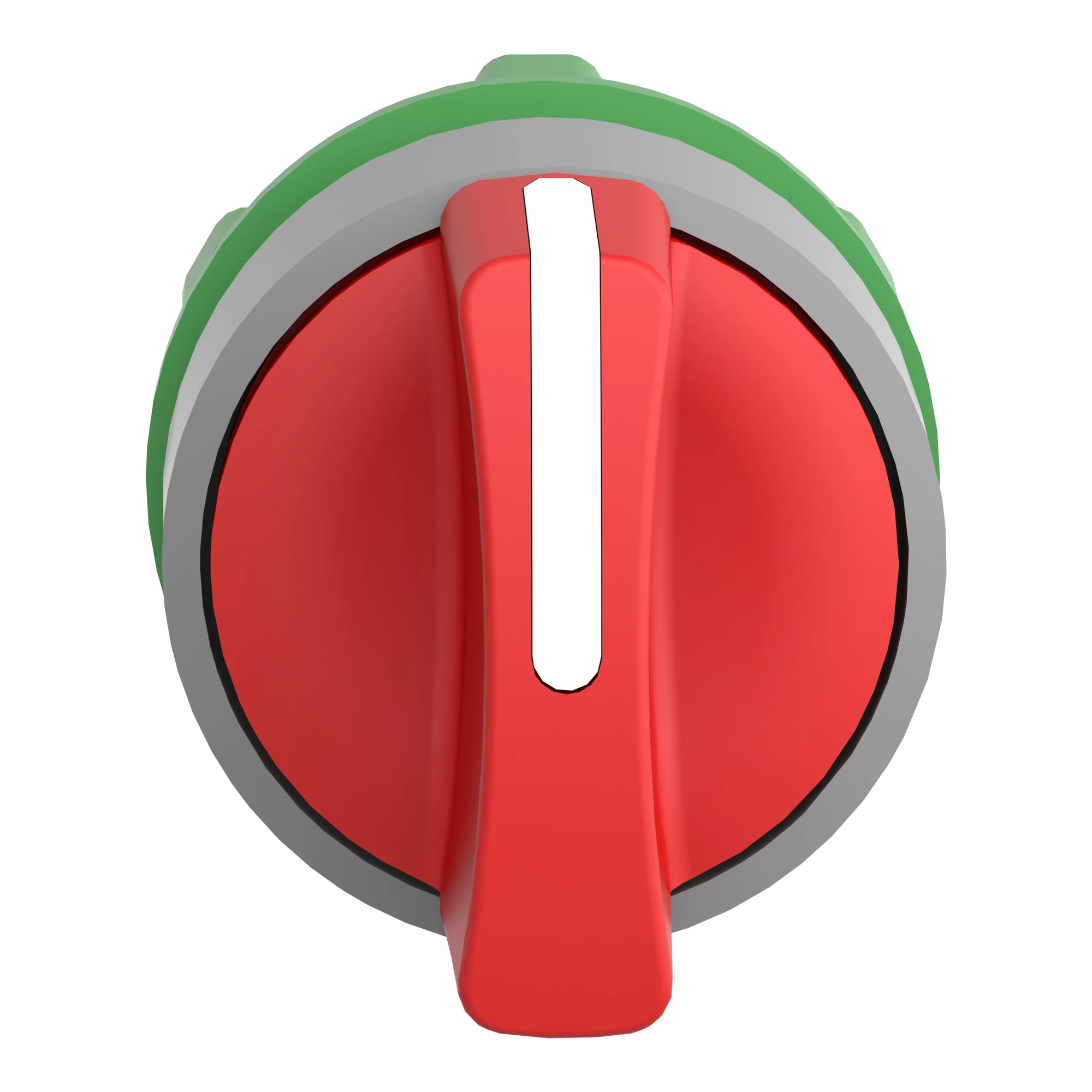 Schneider Electric ZB5AD304C0 Selector switch, front element, Harmony XB5, plastic, 22mm, light grey, red, 3 positions, latching (img_004)