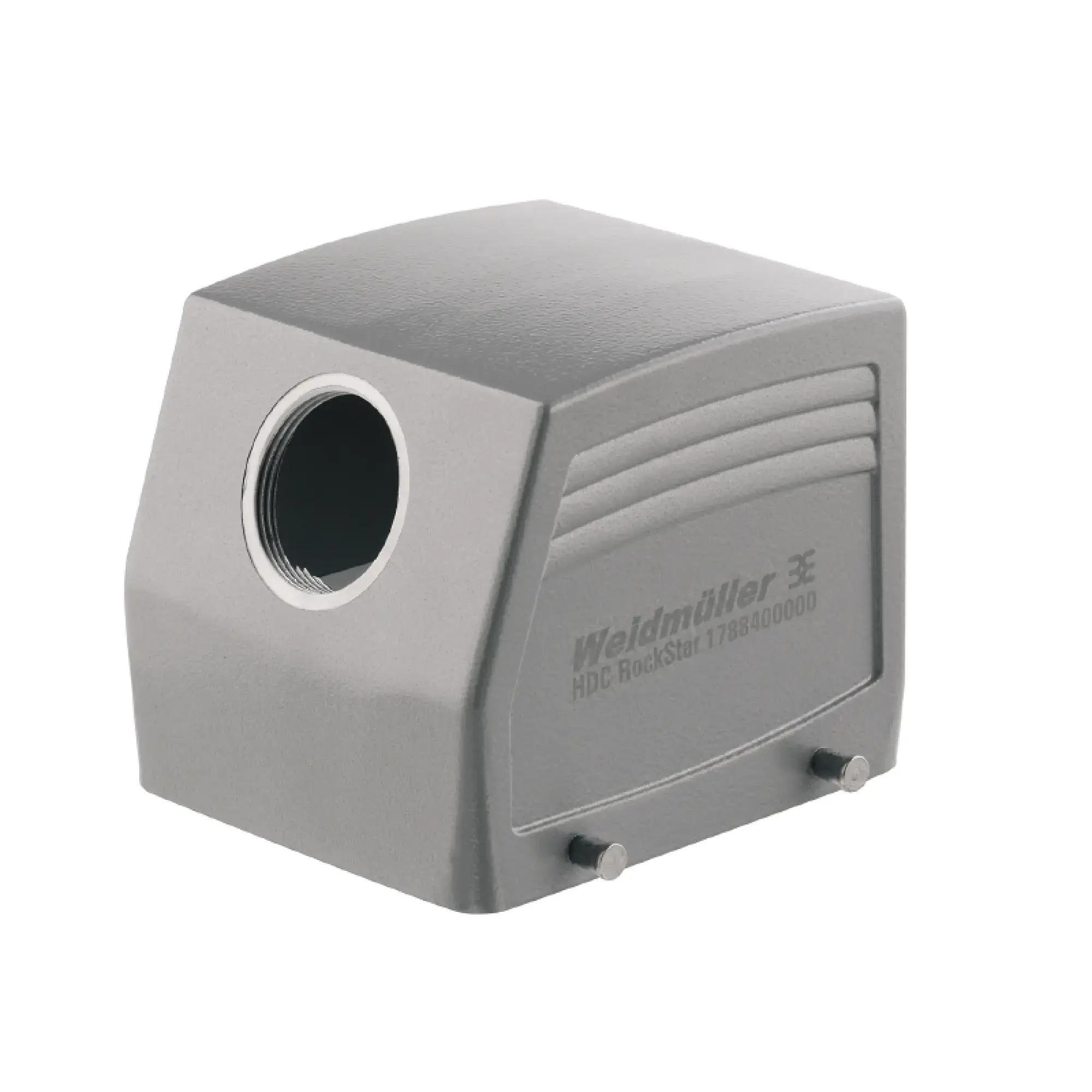 Weidmüller 1666840000 Housing (industry plug-in connectors), Cable entry from side, Plug housing, Side-locking clamp on lower side, Size: 10, IP65 (in plugged condition) (img_001)