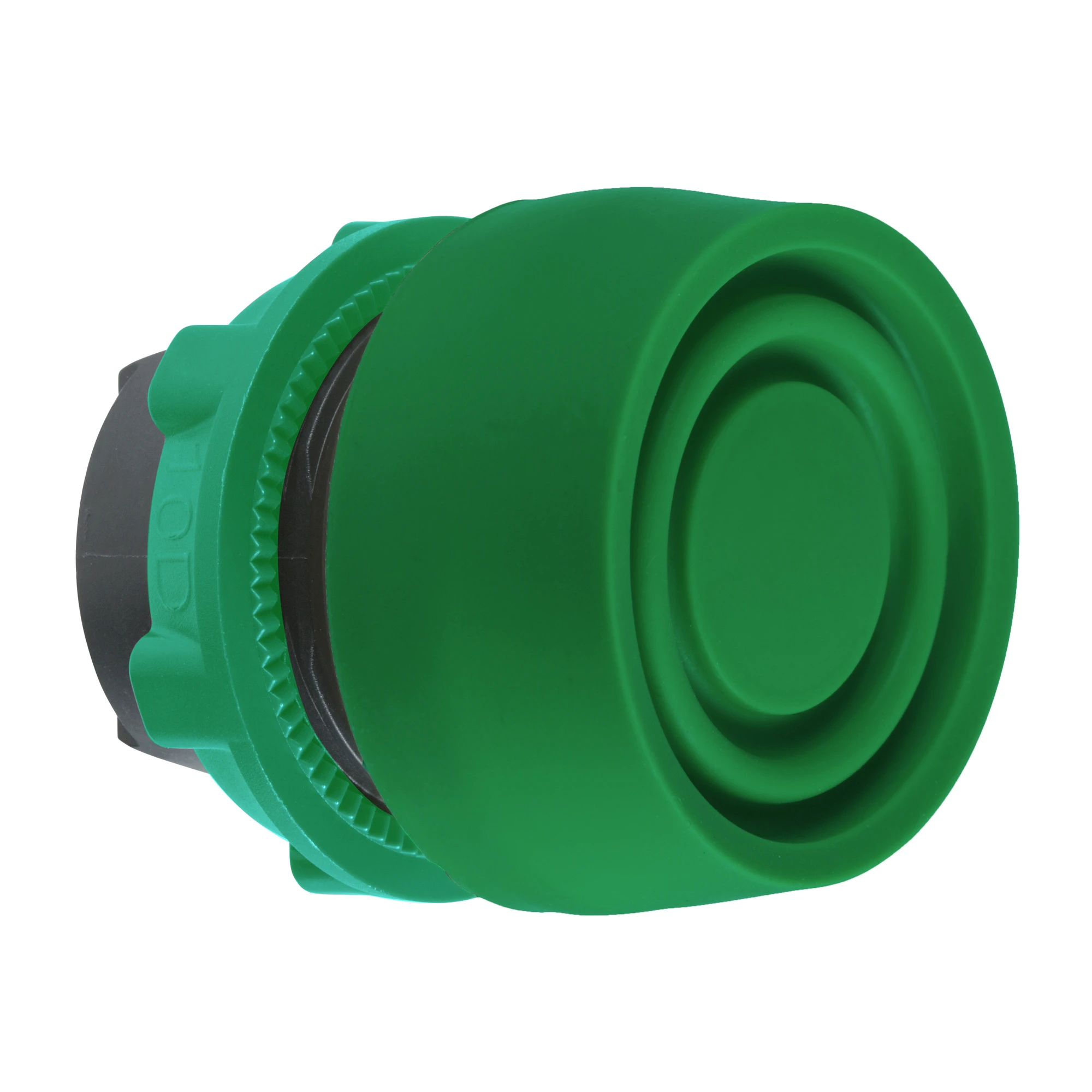 Schneider Electric ZB5AP3S Push Button, Front Element, Harmony XB5, Plastic, 22mm, Green, Unmarked, Momentary, with Protective Cap (img_001)