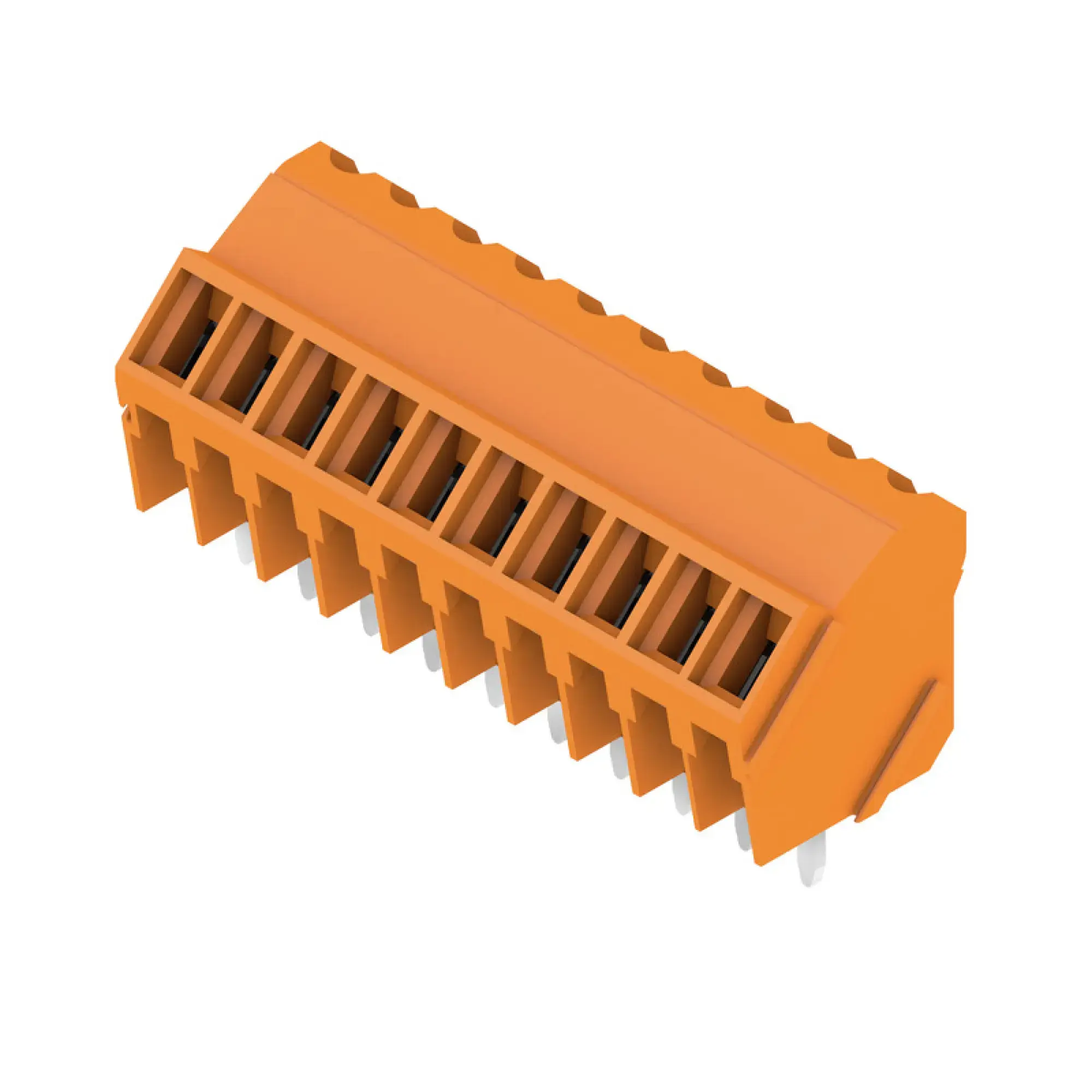 Weidmüller 1845280000 PCB terminal, 160 V, 16 A, Pitch in mm: 3.50, 2.08 mm², Number of poles: 10, Clamping yoke connection, THT solder connection, 135°, Box (img_001) Weidmüller 1845280000 PCB terminal, 160 V, 16 A, Pitch in mm: 3.50, 2.08 mm², Number of poles: 10, Clamping yoke connection, THT solder connection, 135°, Box (img_001)