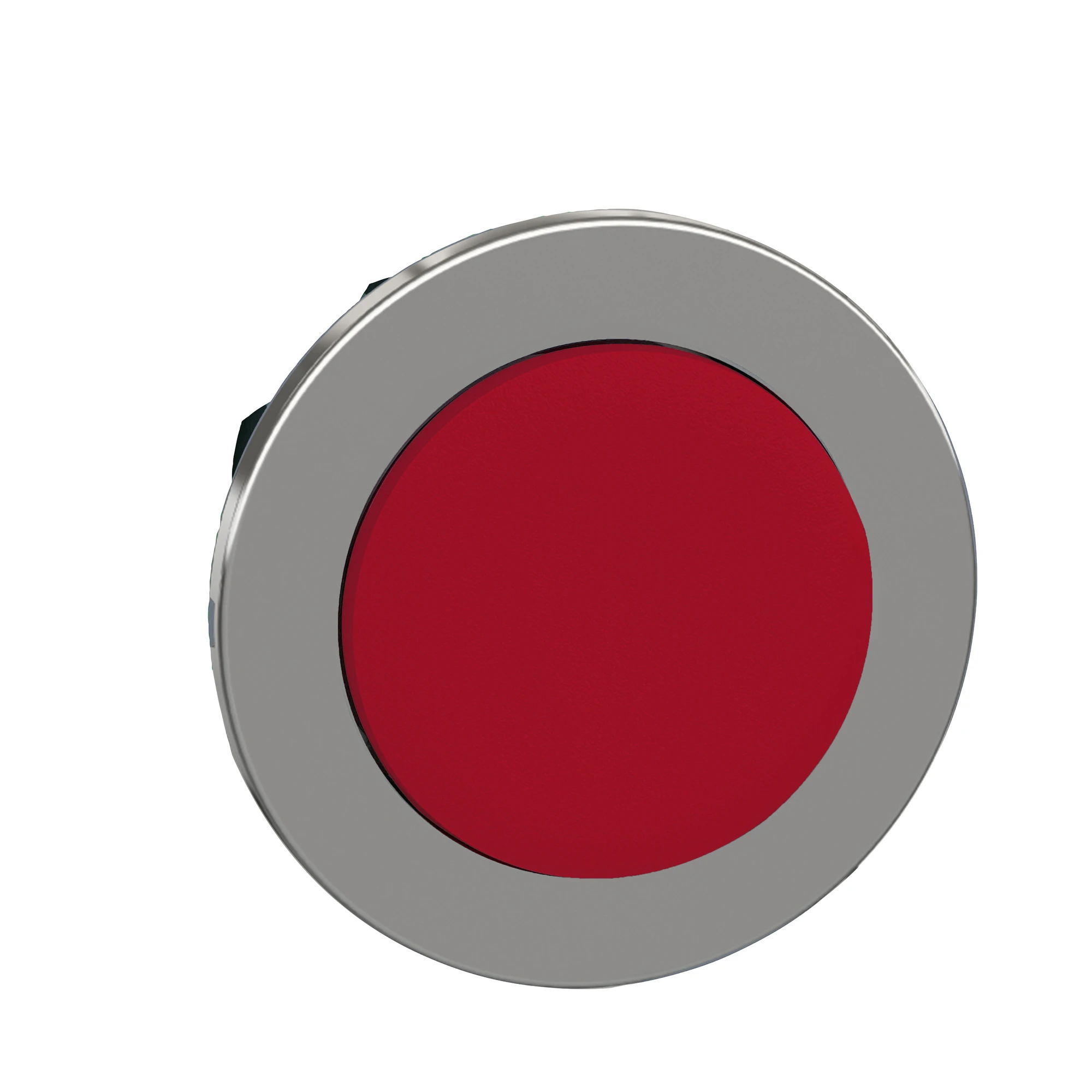 Schneider Electric ZB4FL4 Pushbutton, front element, Harmony XB4F, metal, 30mm, red, protruding, unlabelled, momentary (img_001)
