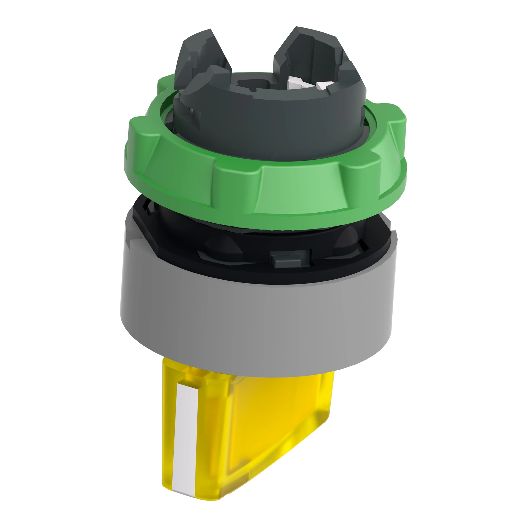 Schneider Electric ZB5AK1283C0 Illuminated Selector Switch, Front Element, Harmony XB5, Plastic, 22mm Yellow, for Universal LED, 2 Positions, Latching (img_008) Schneider Electric ZB5AK1283C0 Illuminated Selector Switch, Front Element, Harmony XB5, Plastic, 22mm Yellow, for Universal LED, 2 Positions, Latching (img_008)