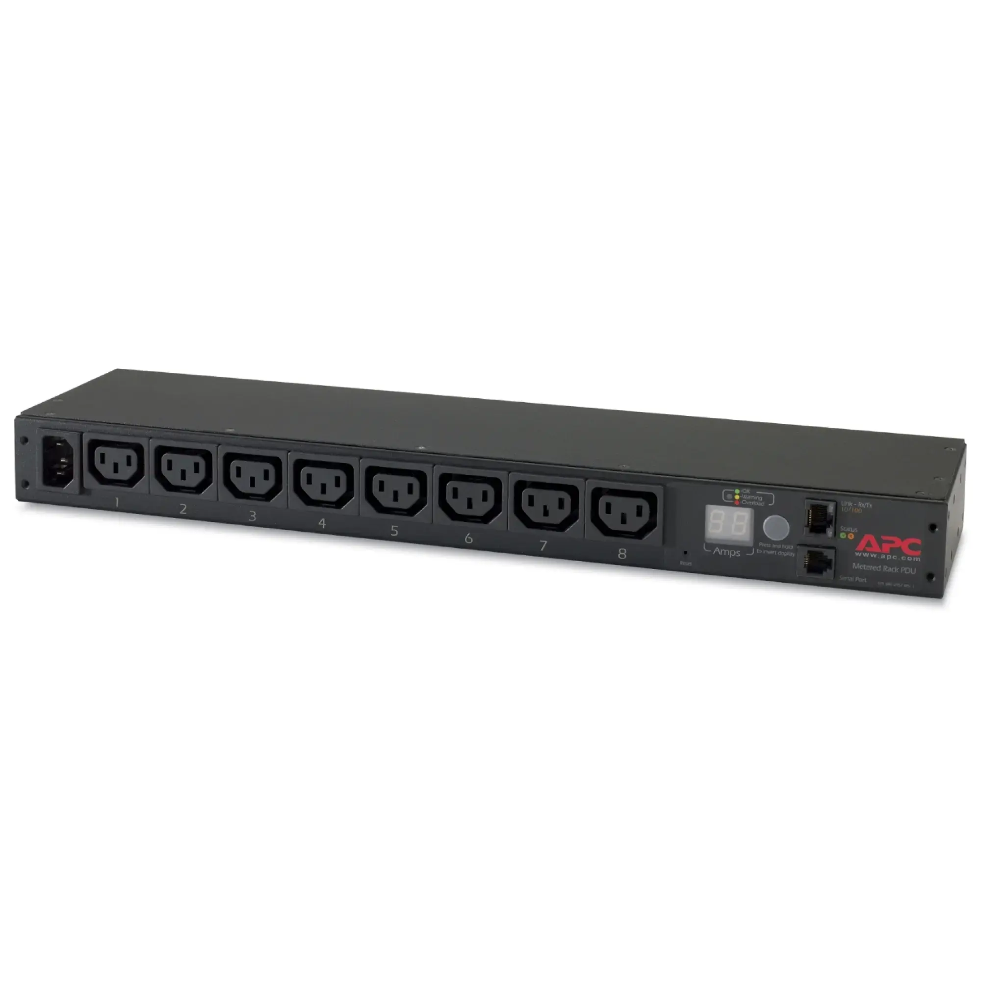 APC AP7820B Rack PDU, mit Messfunktion, 1 HE, 12 A/208 V, 10 A/230 V, (8) C13 (img_003)