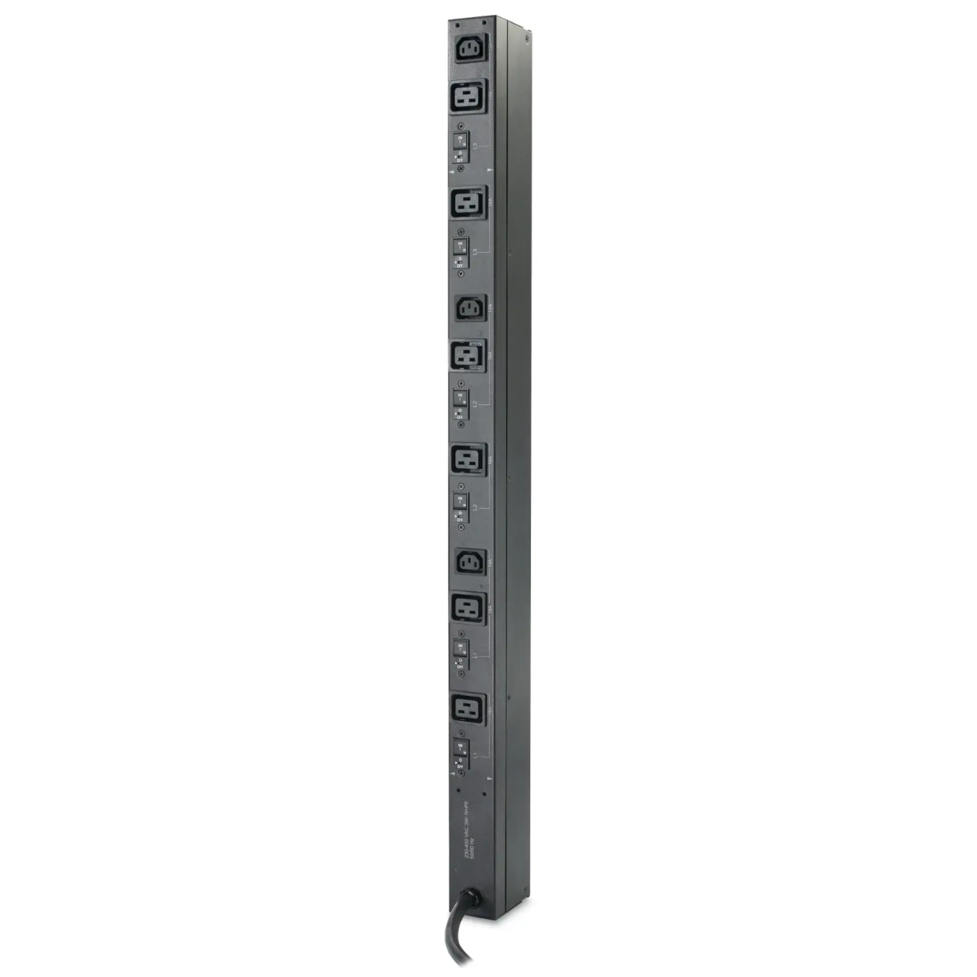 APC AP7555A Rack PDU, Basic, Null HE, 22 kW, 400 V, (6) C19 + (3) C13 (img_001)
