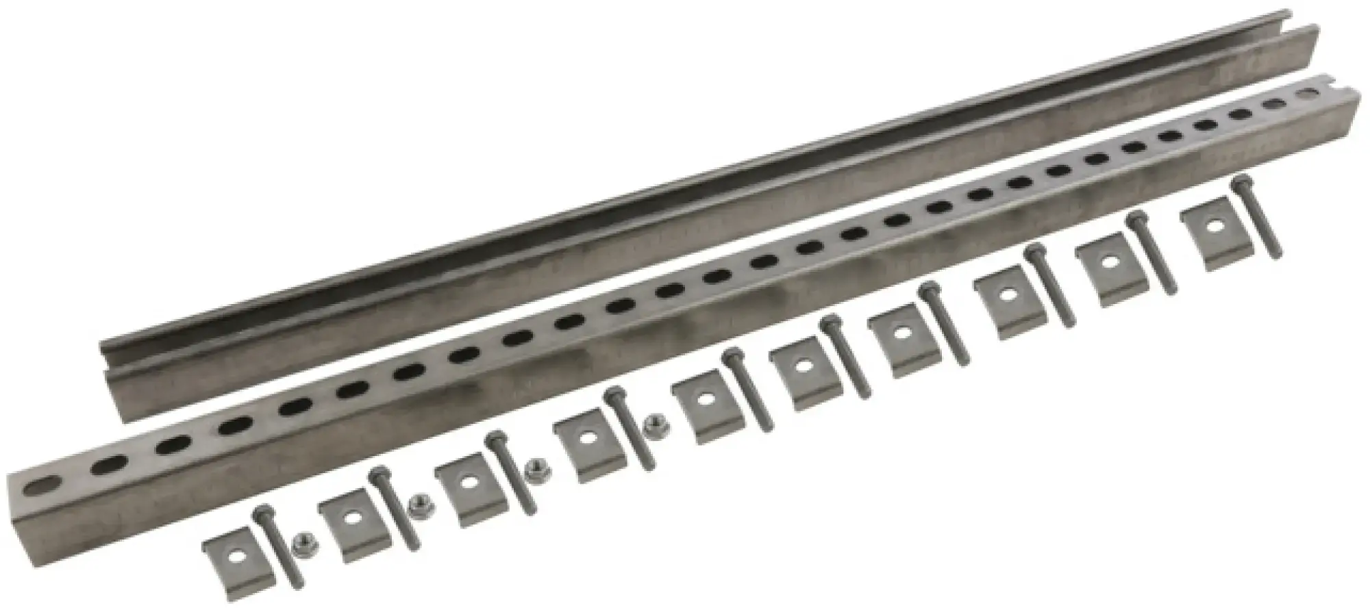 Dehn 123051 C-rails L 1500mm StSt (V4A) including retaining clips, screws and nuts (img_001)