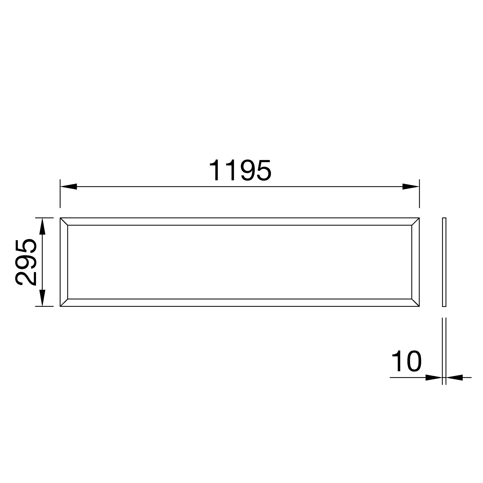 GEWISS GWF1910LA840 ELIA Panel IP65 300 x 1200 4000K CRI80 ON/OFF opale Abdeckung (img_002)