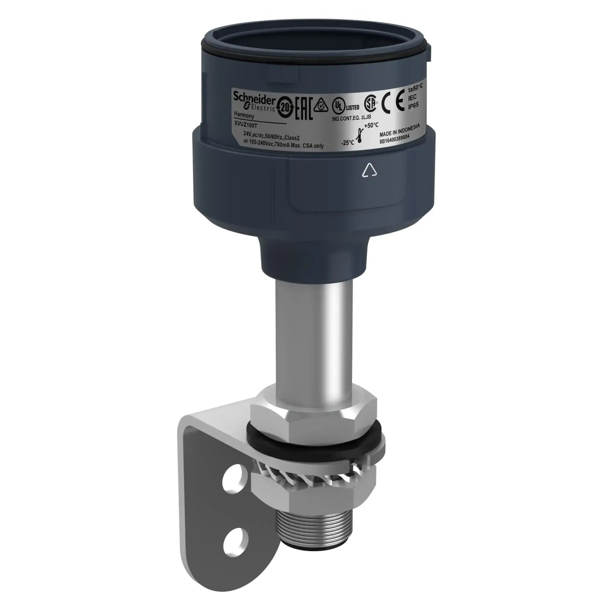 Schneider Electric XVUZ100T Mounting plate on metal bracket, Harmony XVU, modular, 60mm, black, height 100mm, 24V ACDC, 110-240V AC (img_003) Schneider Electric XVUZ100T Mounting plate on metal bracket, Harmony XVU, modular, 60mm, black, height 100mm, 24V ACDC, 110-240V AC (img_003)