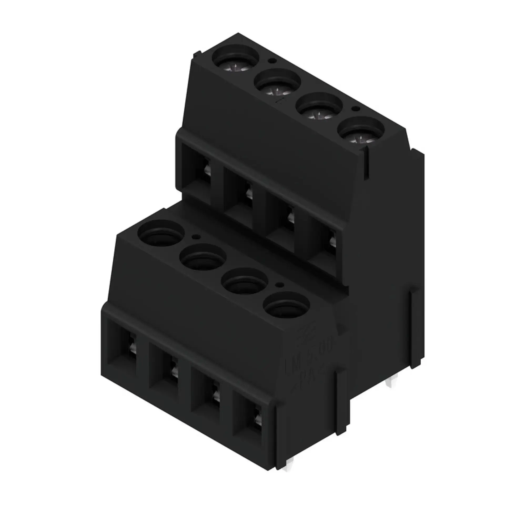 Weidmüller 1769100000 PCB terminal, 320 V, 17.5 A, Pitch in mm: 5.08, 2.5 mm², Number of poles: 8, Clamping yoke connection, THT solder connection, 90°, Box (img_001)