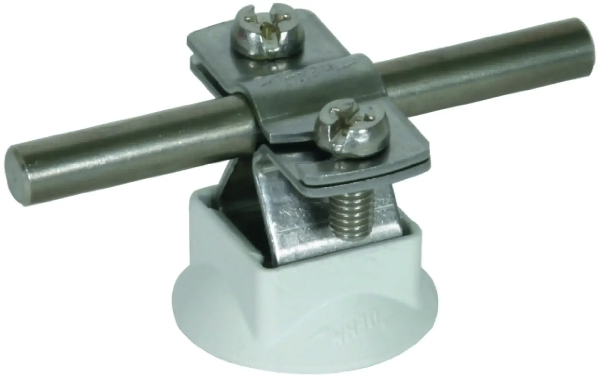 Dehn 274150 Conductor holder StSt f. Rd 8-10mm with grey plastic base (img_001)