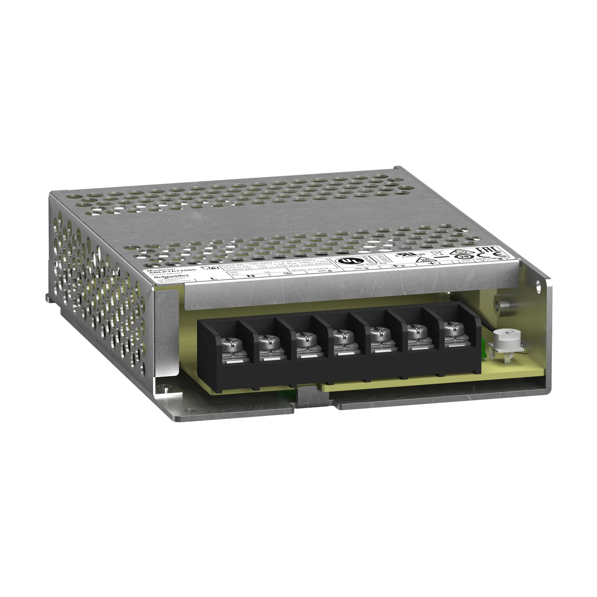 Schneider Electric ABLP1A12085 Power Supply, Modicon ABLP, Panel Mount, Switched Mode, Single-Phase, 100-240V AC, 12V DC, 8.5A, 100W (img_001) Schneider Electric ABLP1A12085 Power Supply, Modicon ABLP, Panel Mount, Switched Mode, Single-Phase, 100-240V AC, 12V DC, 8.5A, 100W (img_001)