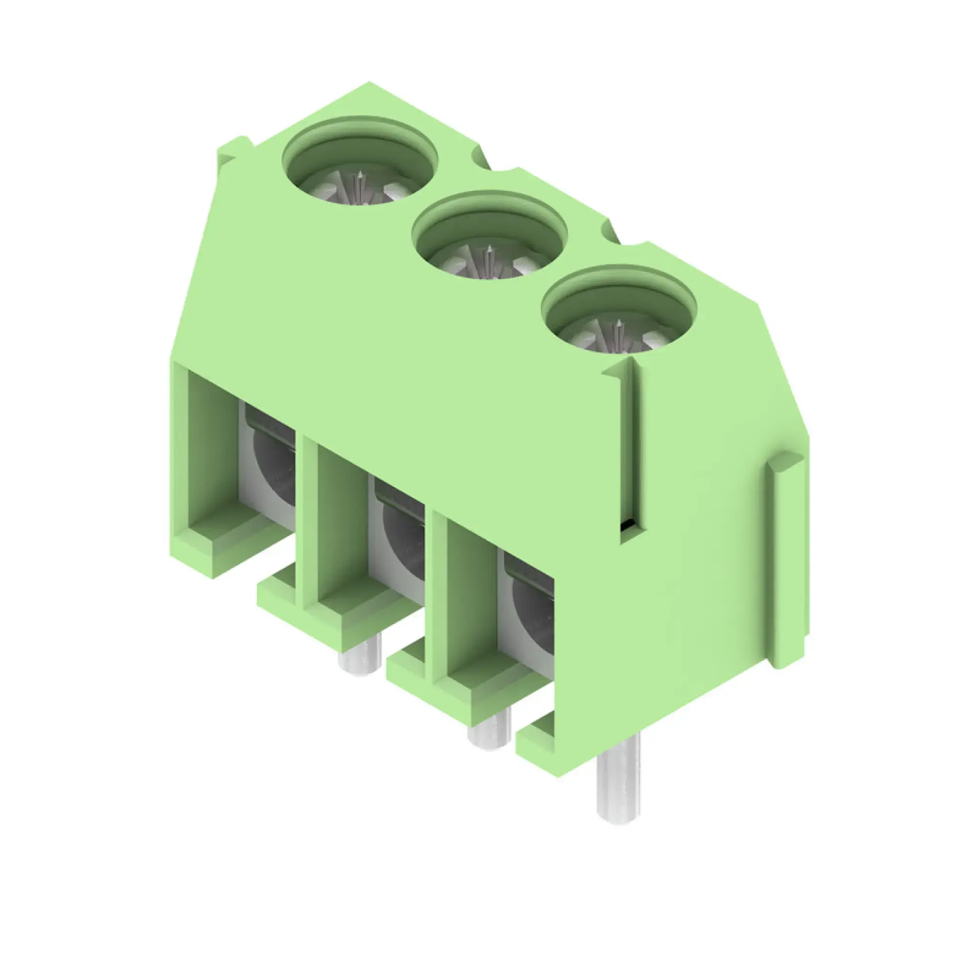 Weidmüller 1811410000 PCB terminal, 160 V, 17.5 A, Pitch in mm: 3.50, 1.5 mm², Number of poles: 3, Pressure clamp connection, THT solder connection, 90°, Box (img_001)