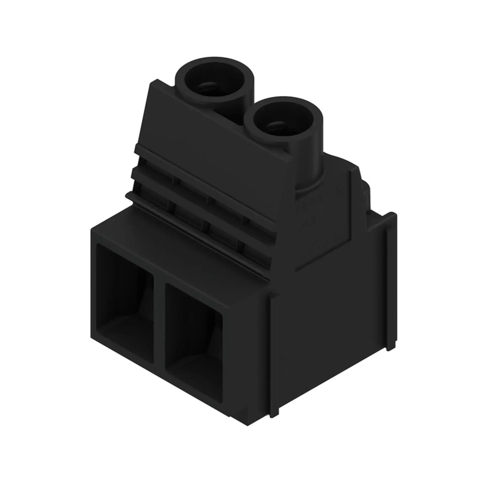 Weidmüller 2012810000 PCB terminal, 1000 V, 76 A, Pitch in mm: 10.16, 16 mm², Number of poles: 2, Clamping yoke connection, THT solder connection, 90°, Box (img_001) Weidmüller 2012810000 PCB terminal, 1000 V, 76 A, Pitch in mm: 10.16, 16 mm², Number of poles: 2, Clamping yoke connection, THT solder connection, 90°, Box (img_001)