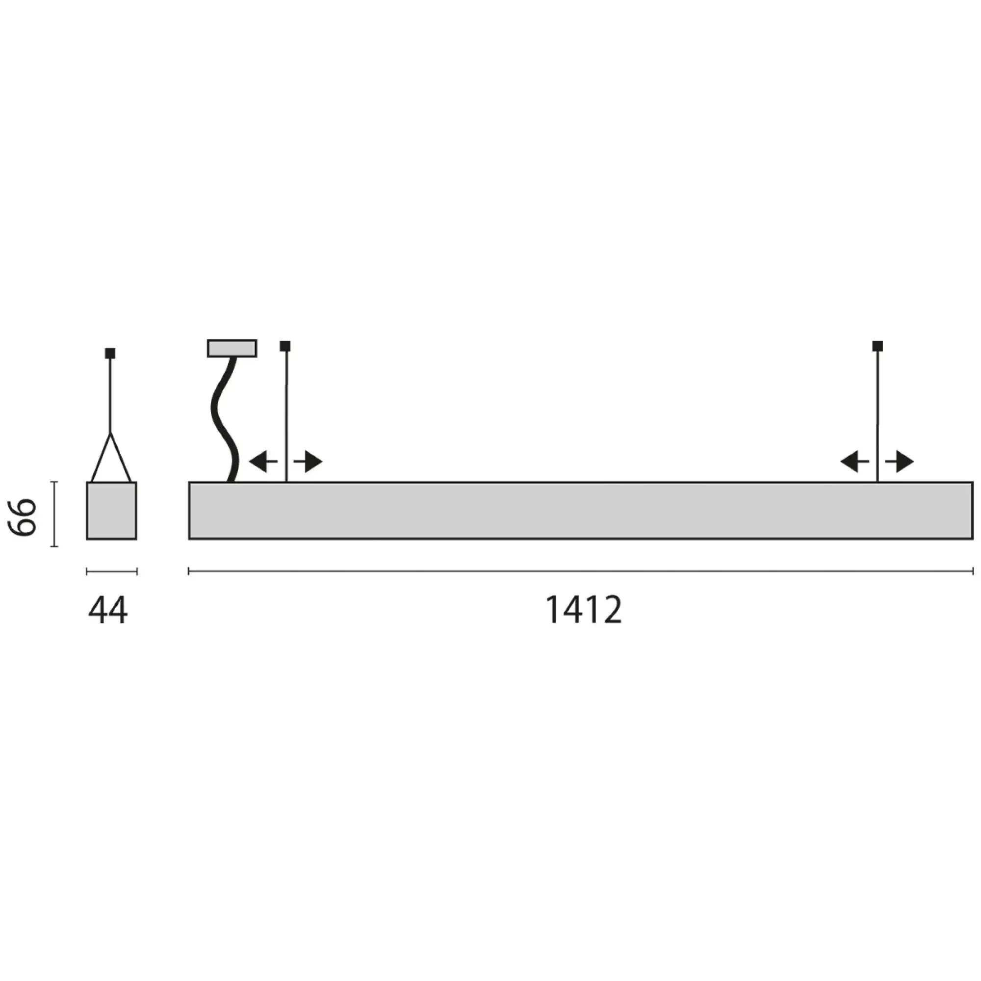 Performance iN Lighting 3109599 LED-Pendelleuchte 3000K 12W statisch opalweißer Diffusor 3109599 (img_005)
