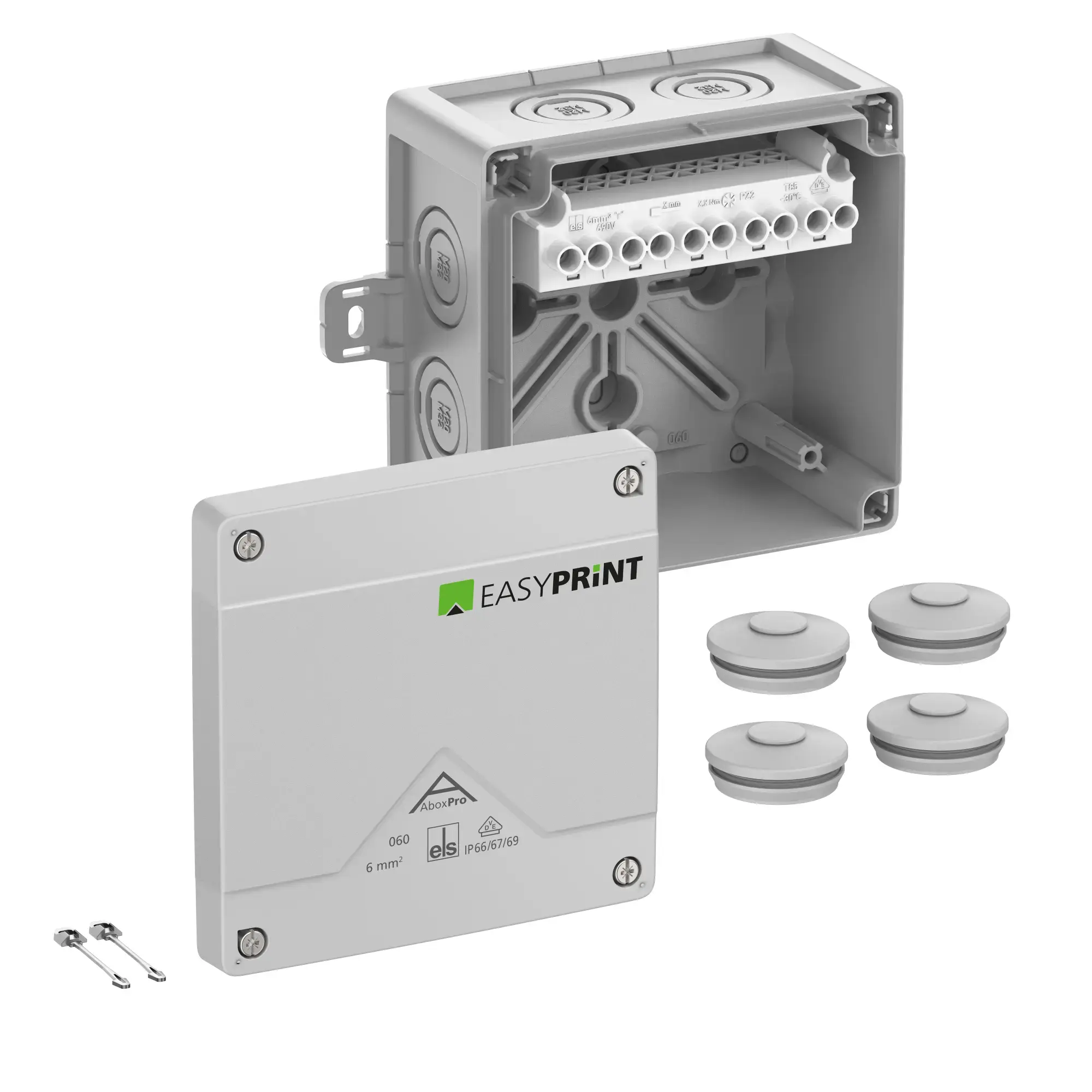 Spelsberg 406421EP Junction box, Type of protection IP66/IP67/IP69, max. 6², IK09, Protection class II, Ui 690V AC, Ui 690V DC, DLG, DNV, VDE, Halogen free (img_001) Spelsberg 406421EP Junction box, Type of protection IP66/IP67/IP69, max. 6², IK09, Protection class II, Ui 690V AC, Ui 690V DC, DLG, DNV, VDE, Halogen free (img_001)