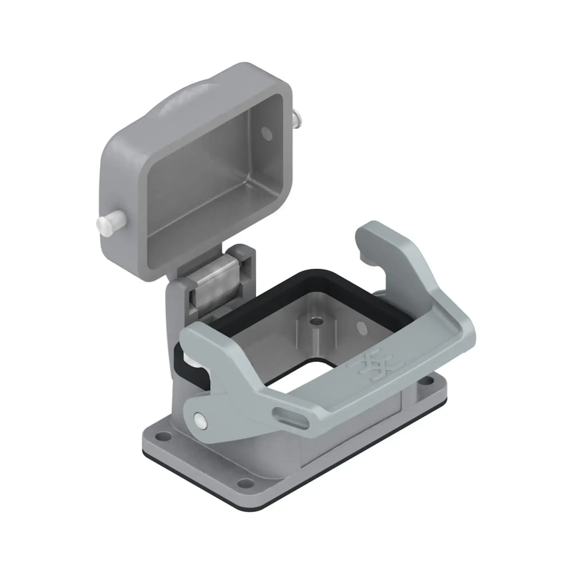 Weidmüller 2559320000 Housing (industry plug-in connectors), Bulkhead housing, End-locking clamp, lower side, Size: 3, IP65 (in plugged condition) (img_001) Weidmüller 2559320000 Housing (industry plug-in connectors), Bulkhead housing, End-locking clamp, lower side, Size: 3, IP65 (in plugged condition) (img_001)