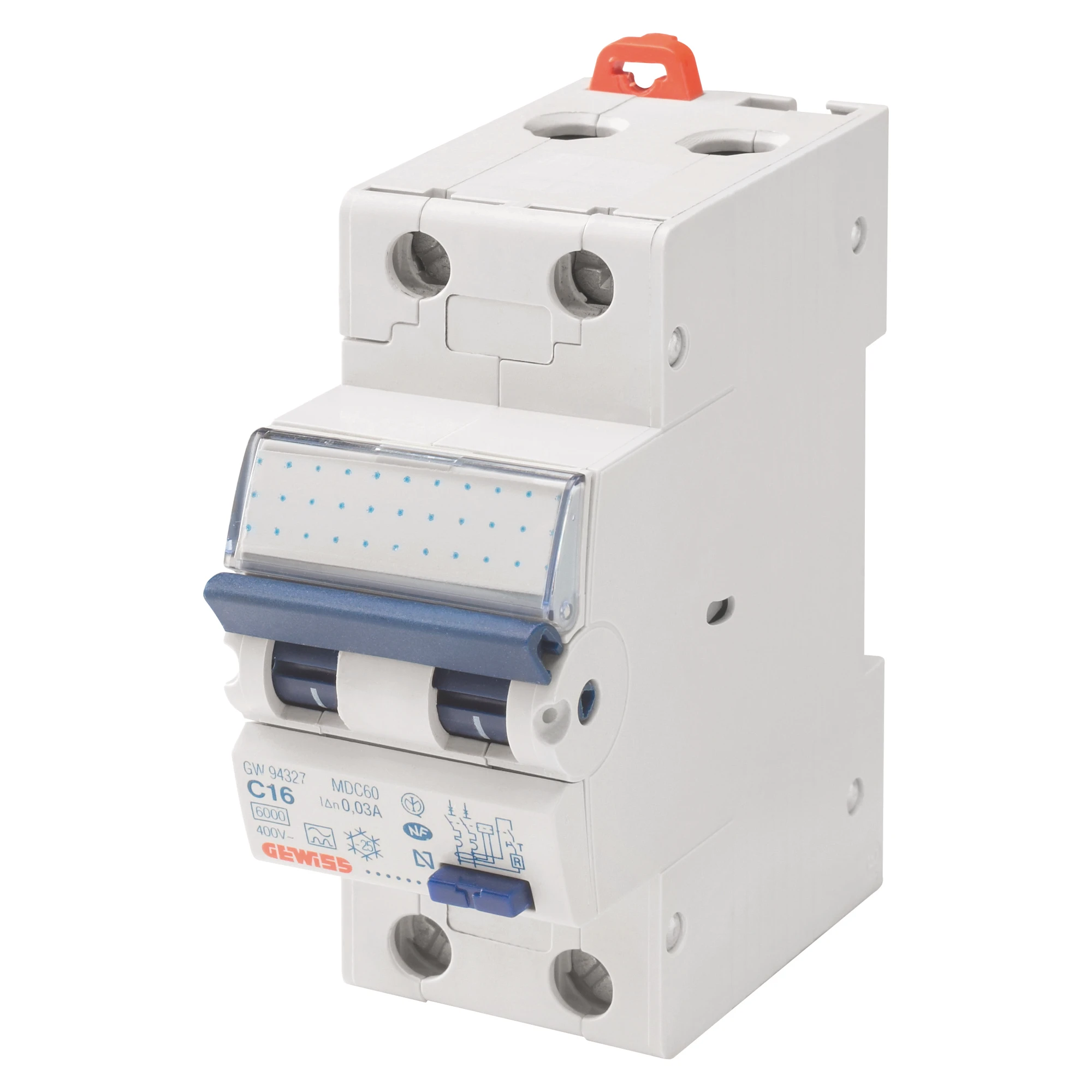GEWISS GW95840 FI/LS-Schalter (RCBO) B-32/0.03A Typ A kurzzeitverzoegert 10kA 2P 2TE (img_001) GEWISS GW95840 FI/LS-Schalter (RCBO) B-32/0.03A Typ A kurzzeitverzoegert 10kA 2P 2TE (img_001)