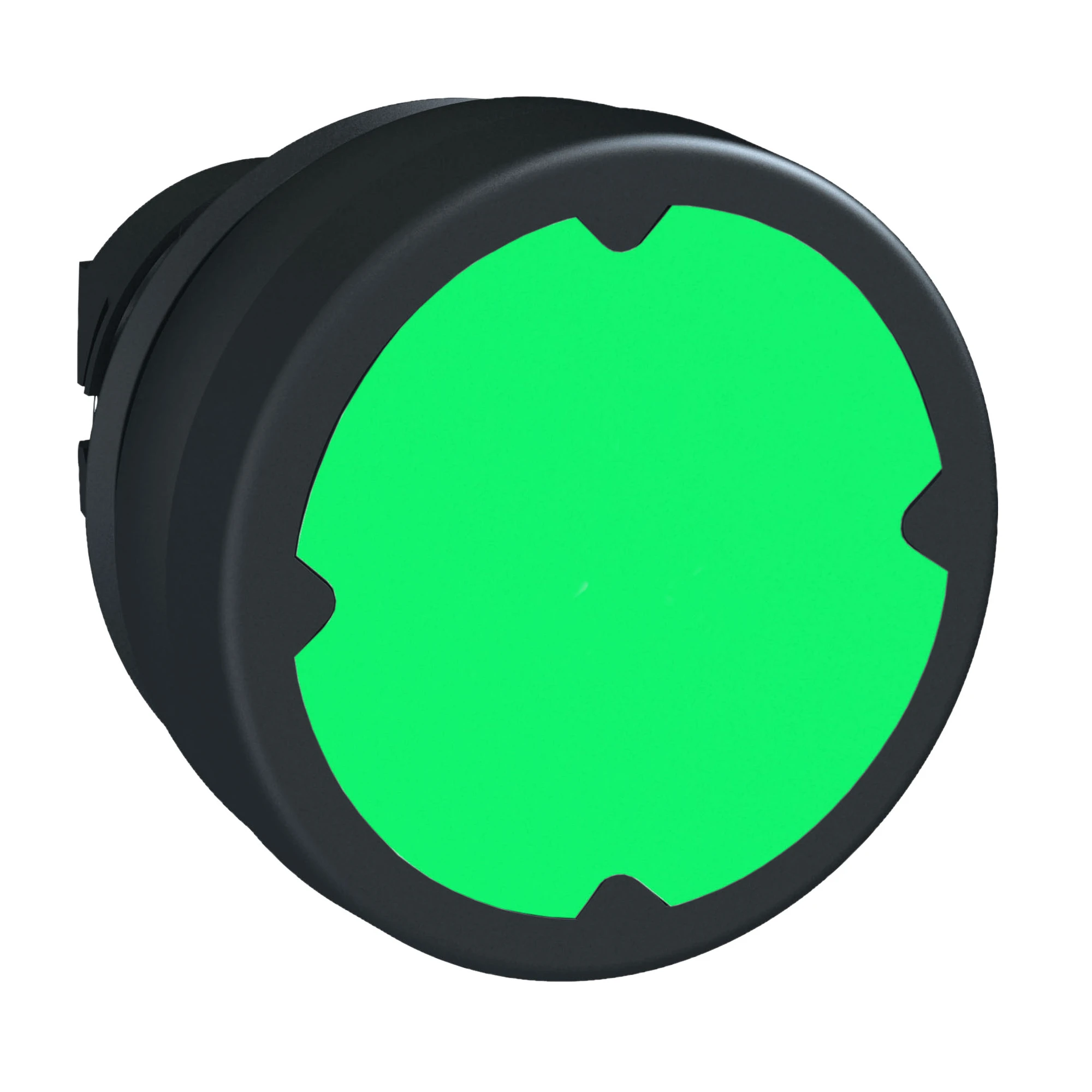 Schneider Electric ZB5AC380 Pushbutton, Front Element, Harmony XB5, Plastic, 22mm, Green, Unmarked, Momentary, for Harsh Environments (img_001)