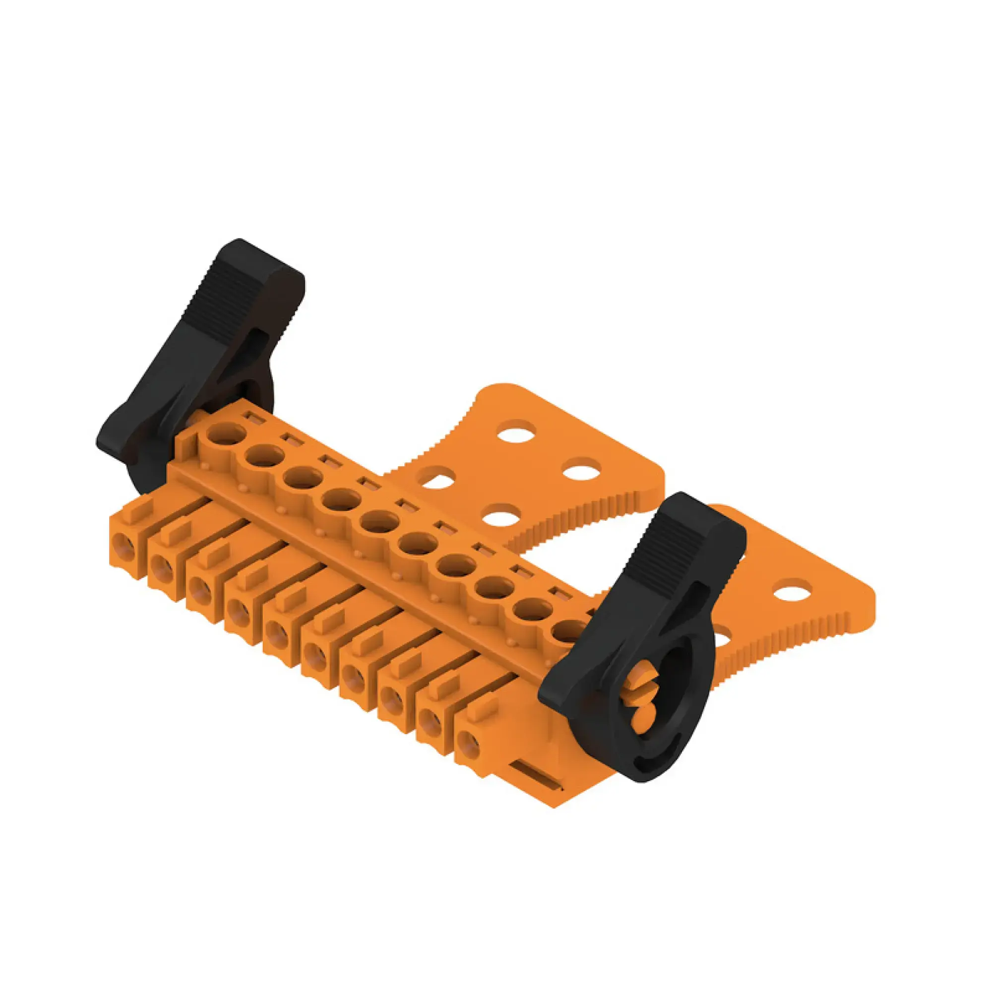 Weidmüller 1236840000 PCB connector (wire connection), 160 V, 17.5 A, Pitch in mm: 3.81, 1.5 mm², Number of poles: 10, Clamping yoke connection, Box (img_001)