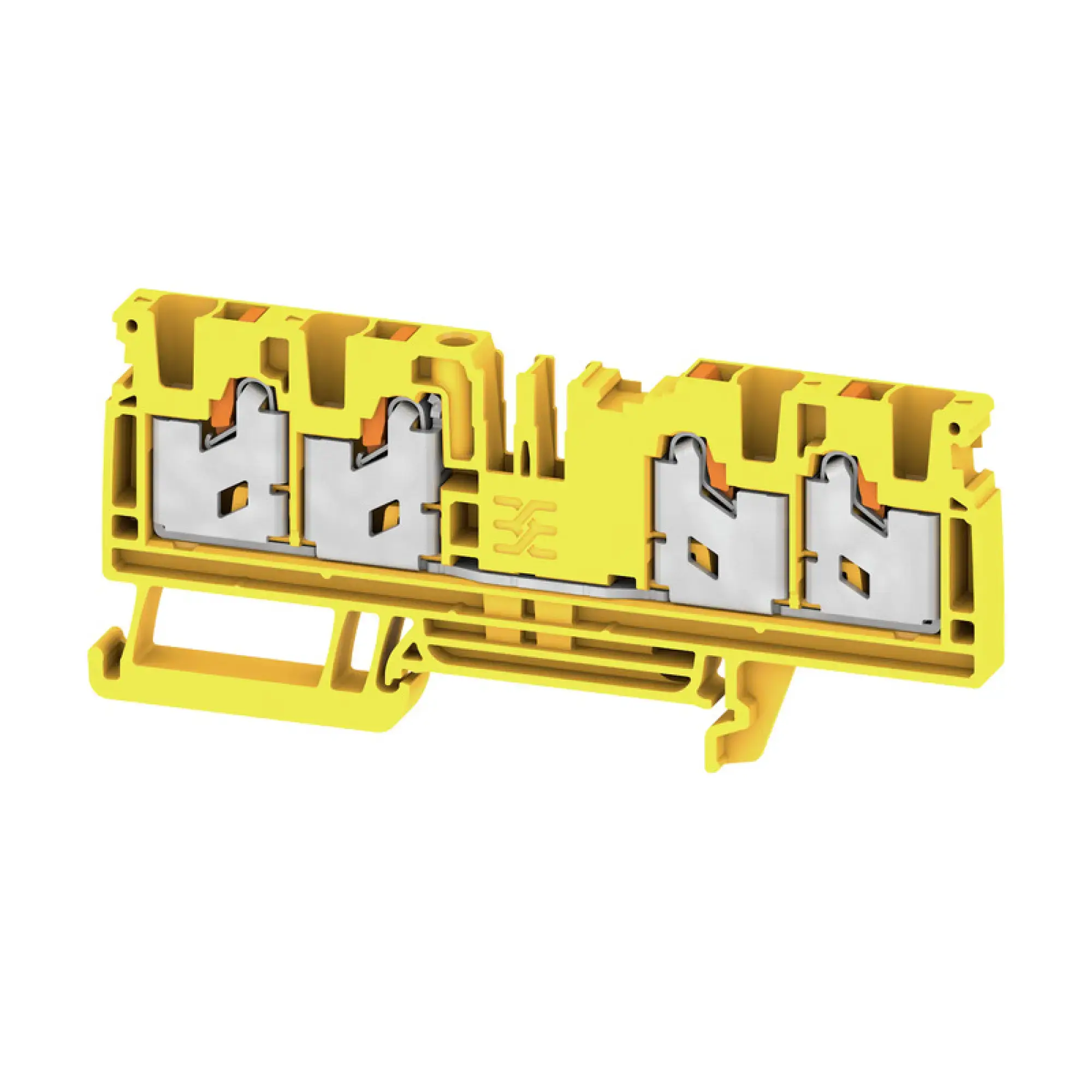 Weidmüller 3109630000 Feed-through terminal block, SNAP IN, yellow, 4 mm², 32 A, 1000 V, Number of connections: 4 S4C 4 YL (img_001) Weidmüller 3109630000 Feed-through terminal block, SNAP IN, yellow, 4 mm², 32 A, 1000 V, Number of connections: 4 S4C 4 YL (img_001)
