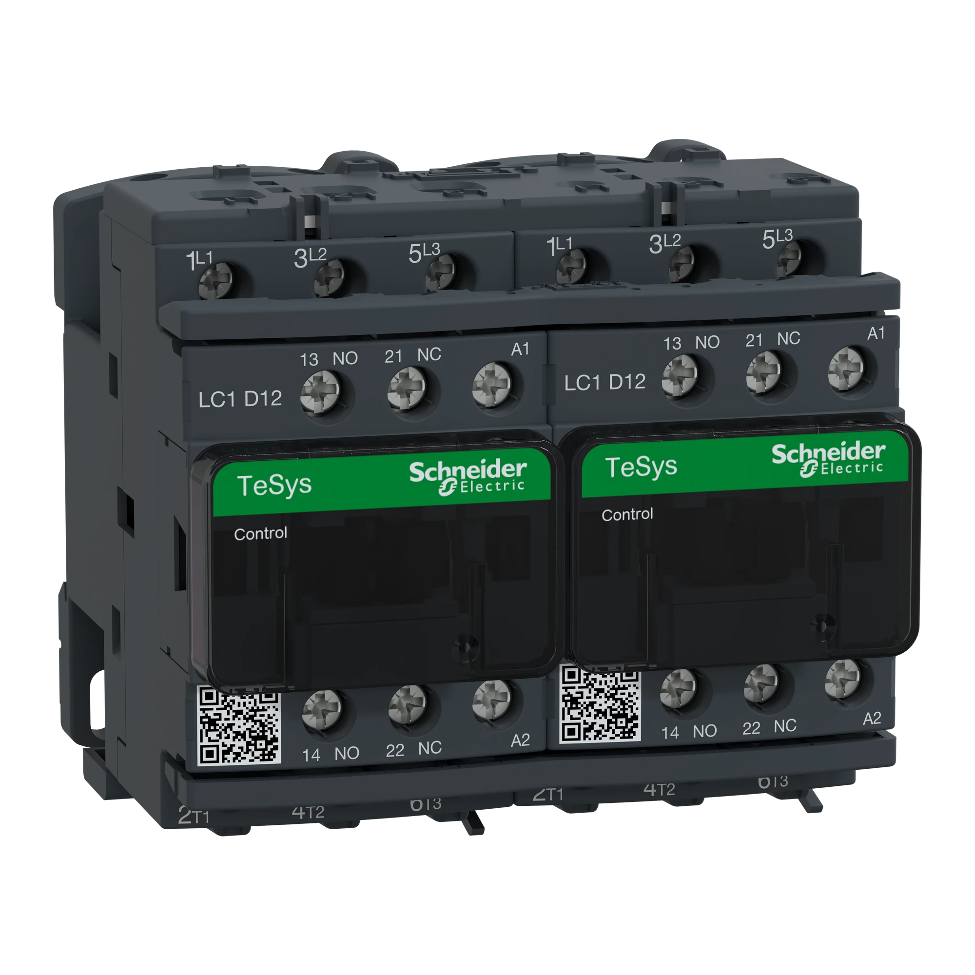 Schneider Electric LC2D12G7V Reversing contactor combination, 3p+1NO+1NC, 5.5kW/400V/AC3, 12A, coil 120V 50/60Hz (img_001)