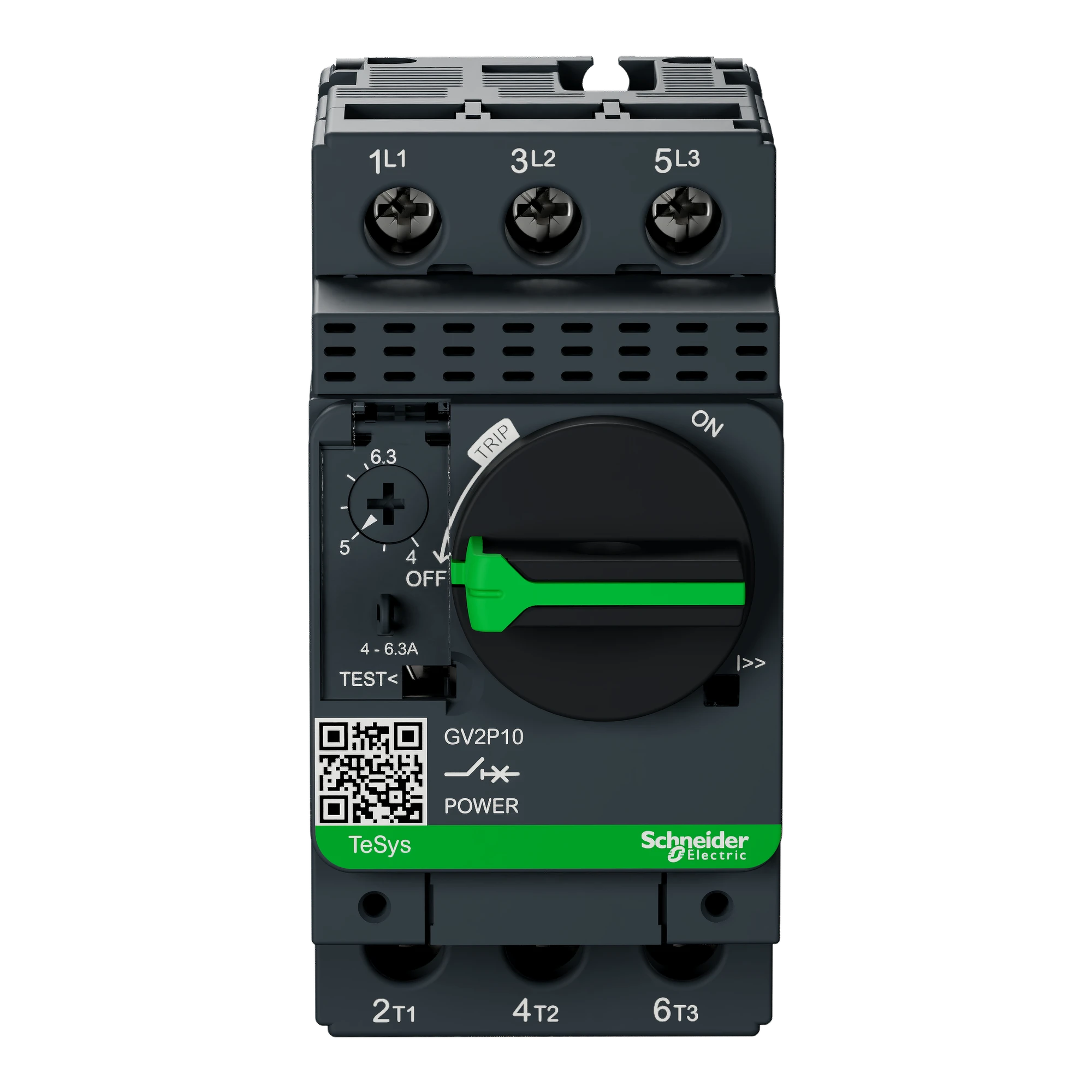 Schneider Electric GV2P10 Motor protection circuit breaker, 3p, 4-6.3A, rotary drive, screw connection (img_005)