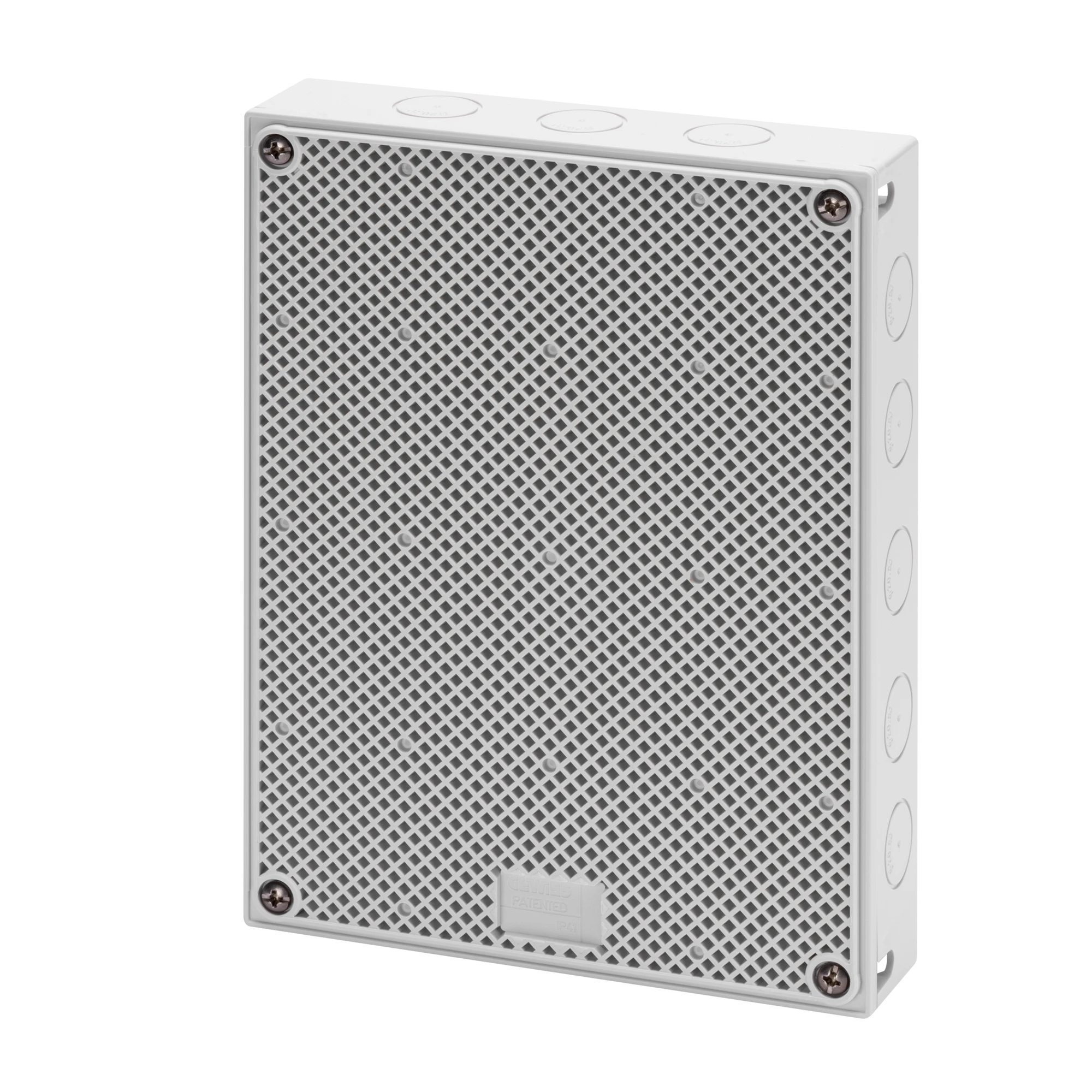 GEWISS GW42003 Stand- und Wandgehaeuse mit wabenfoermigem Deckel IP41 200x150x80mm (img_001)