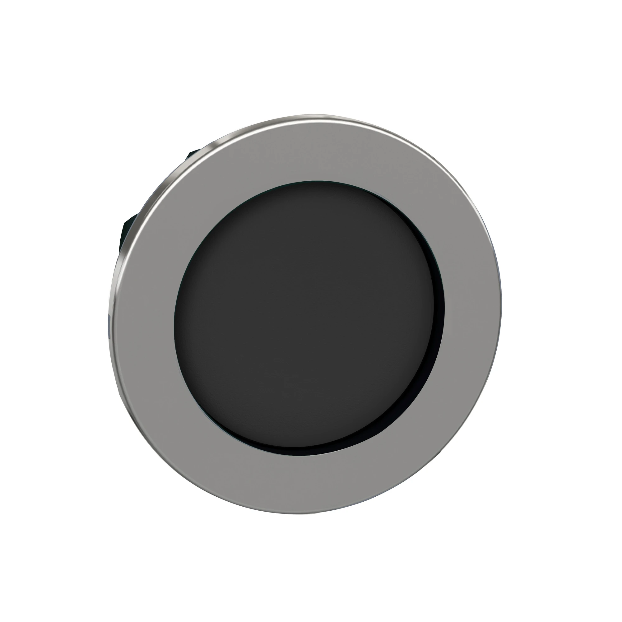 Schneider Electric ZB4FA26 Pushbutton, front element, Harmony XB4F, metal, 30mm, black, reset, unmarked, momentary (img_001)